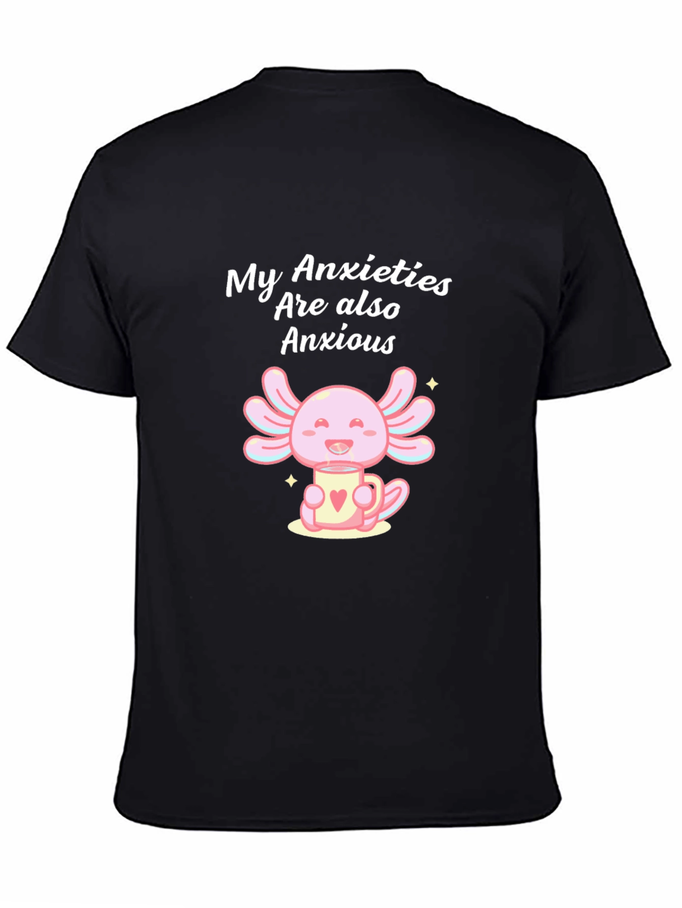 Anxious Axolotl T-Shirt - Cute and Comfortable