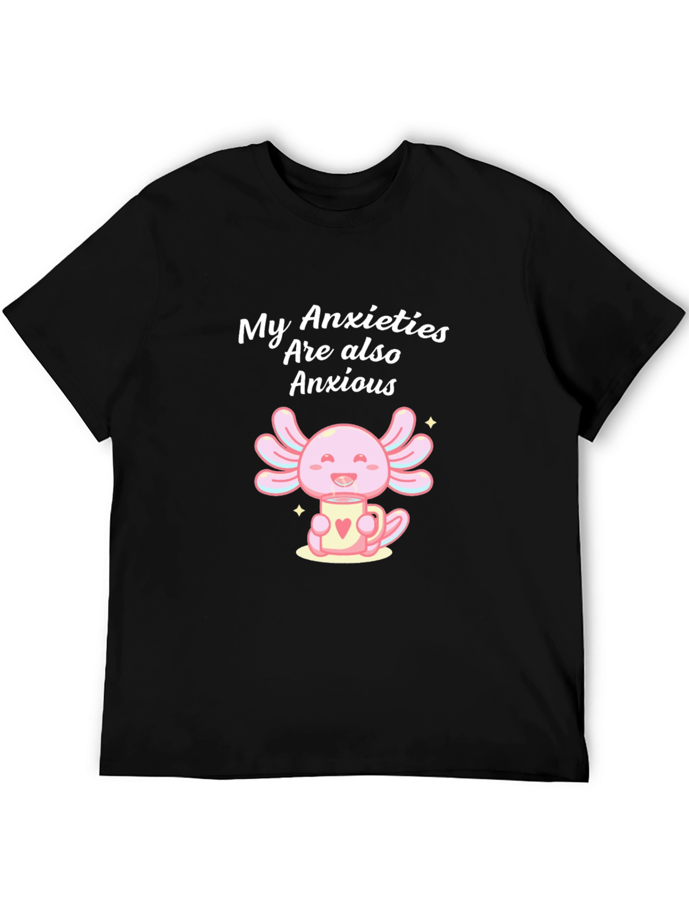 Anxious Axolotl T-Shirt - Cute and Comfortable