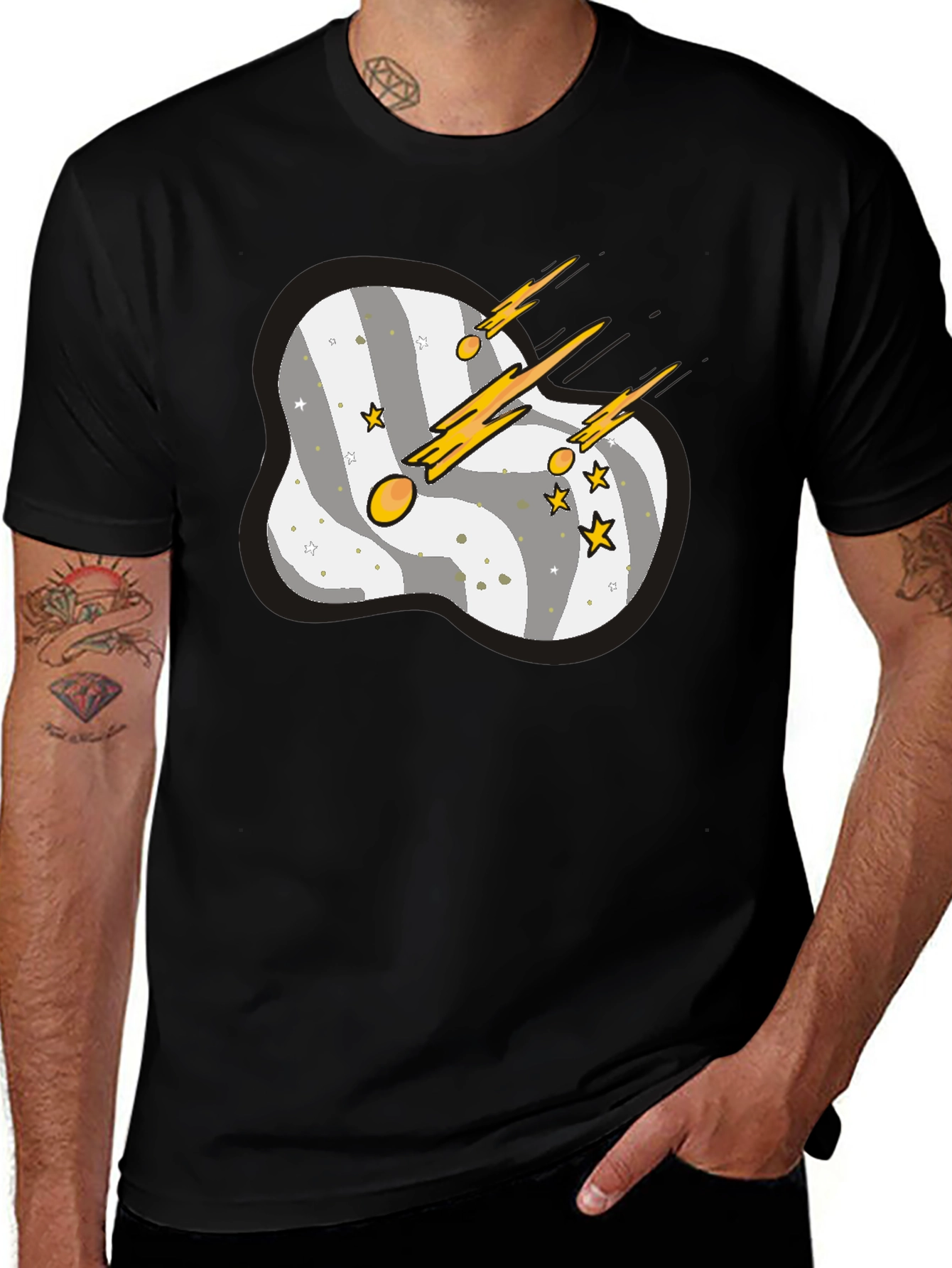 Space Comet Graphic T-Shirt