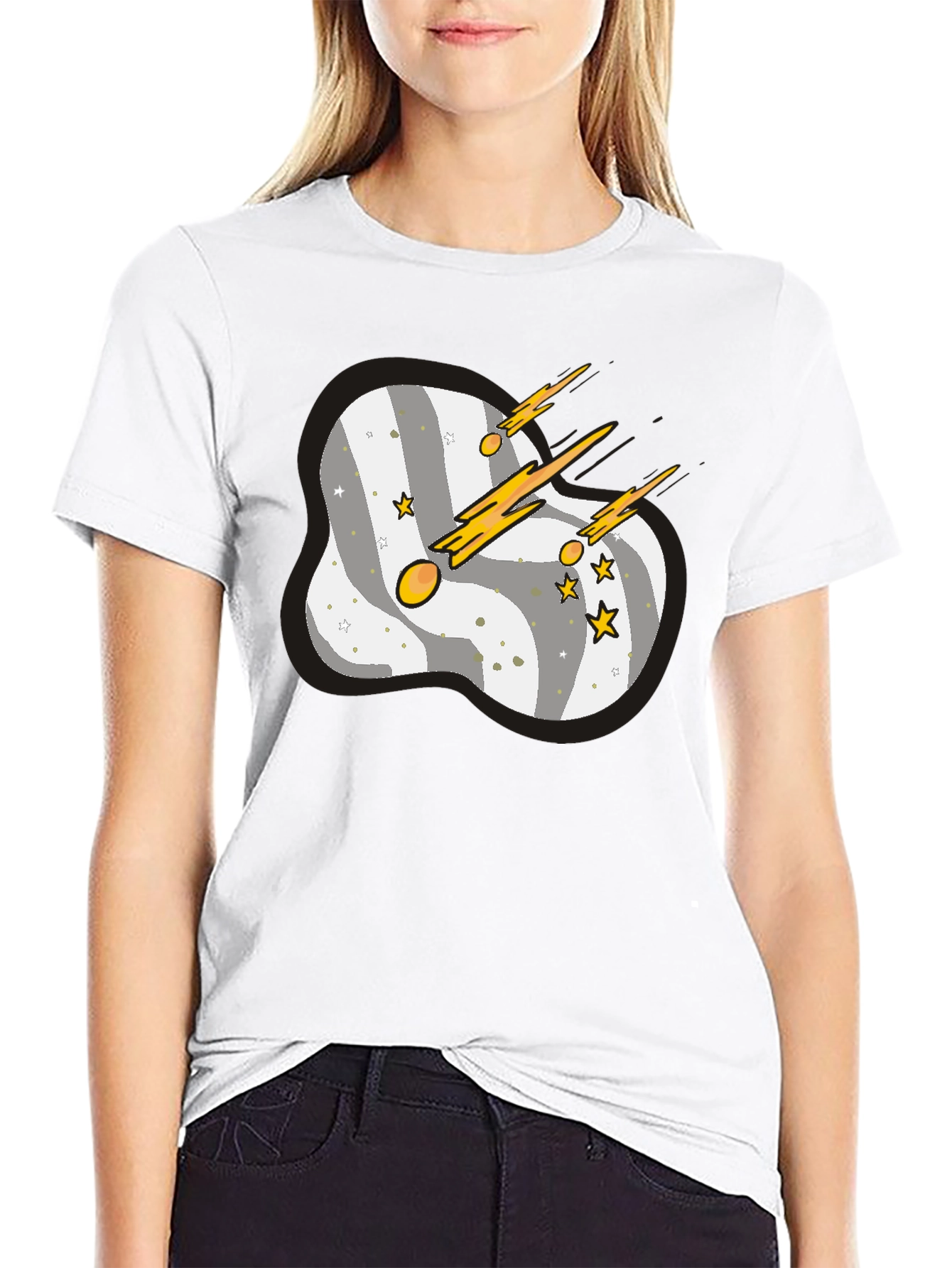 Space Comet Graphic T-Shirt