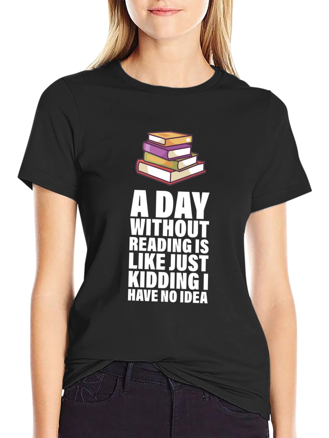 Funny Reading Bookworm Graphic Novelty T-Shirt
