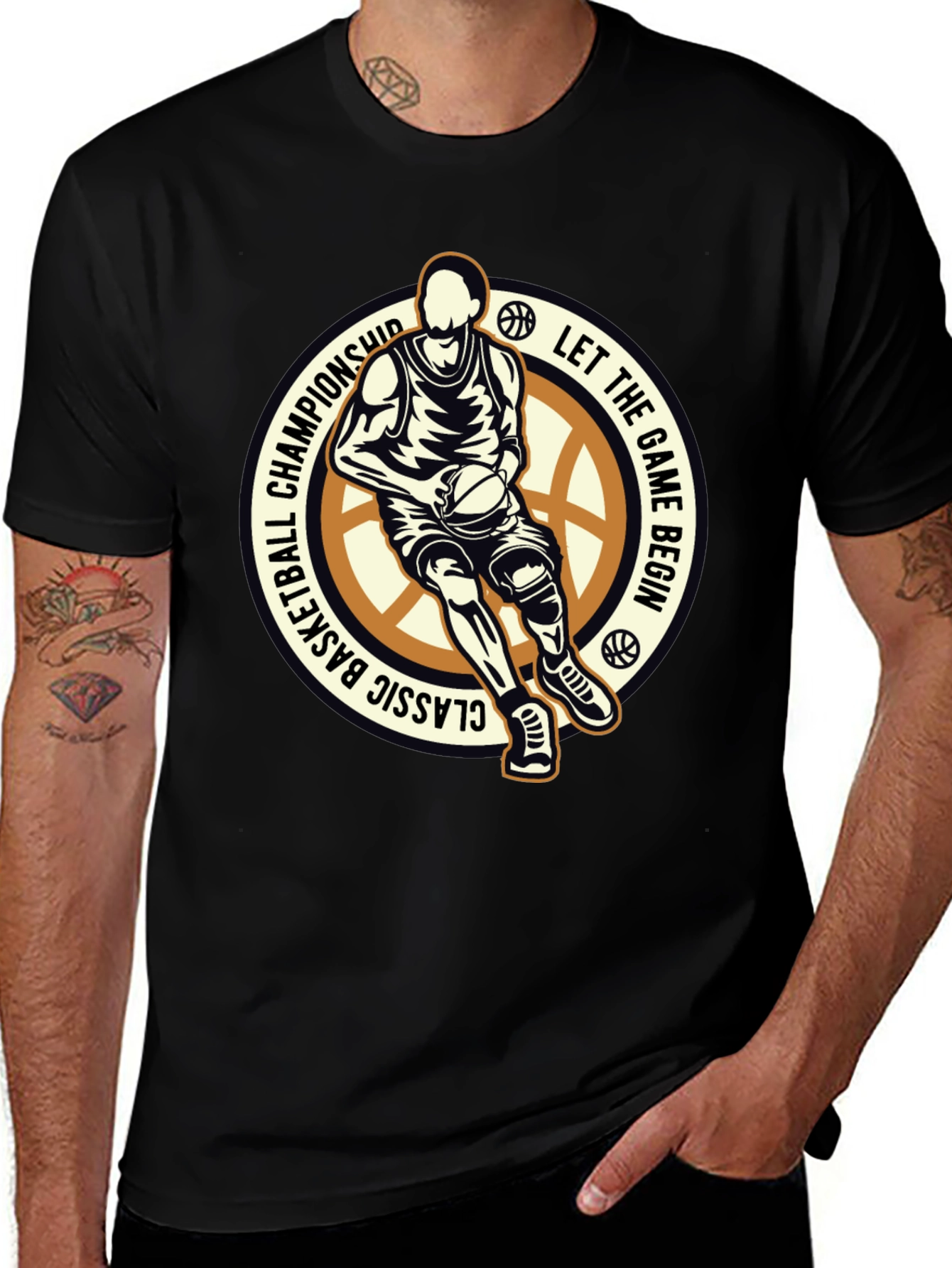 Basketball Graphic Tee - Let the Game Begin!
