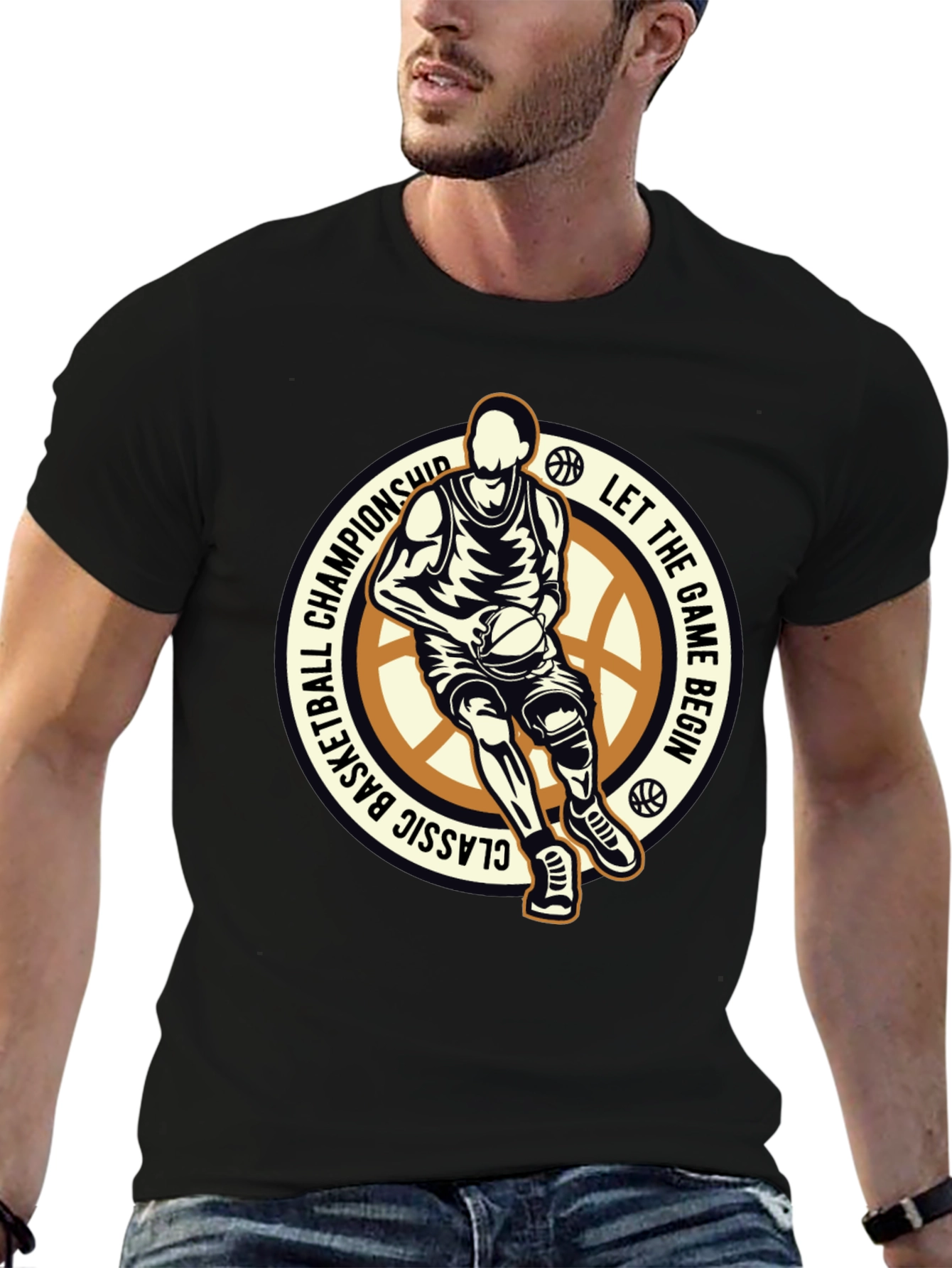 Basketball Graphic Tee - Let the Game Begin!