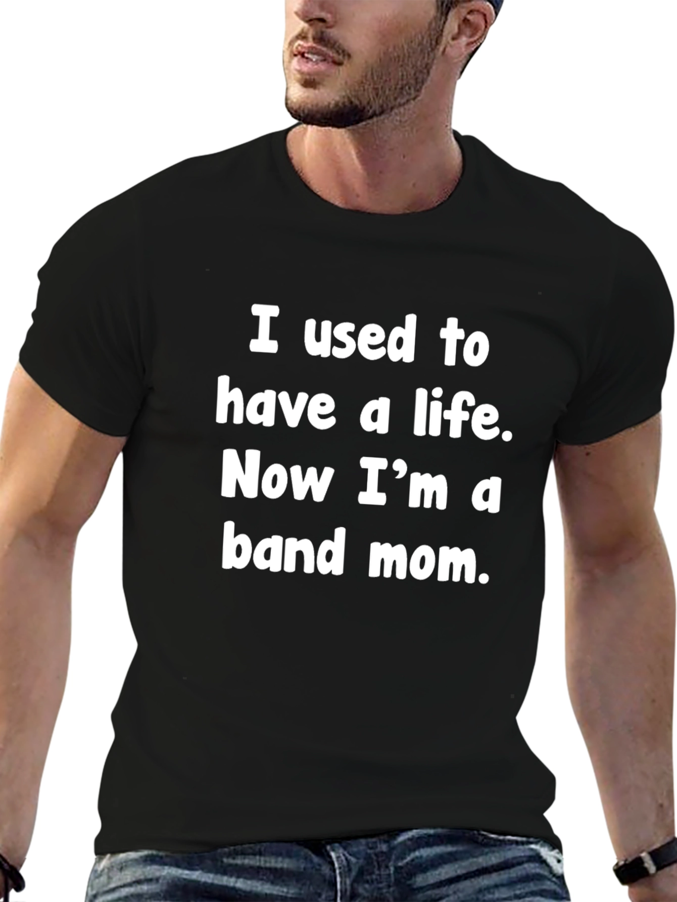 Band Mom Graphic T-Shirt - Black