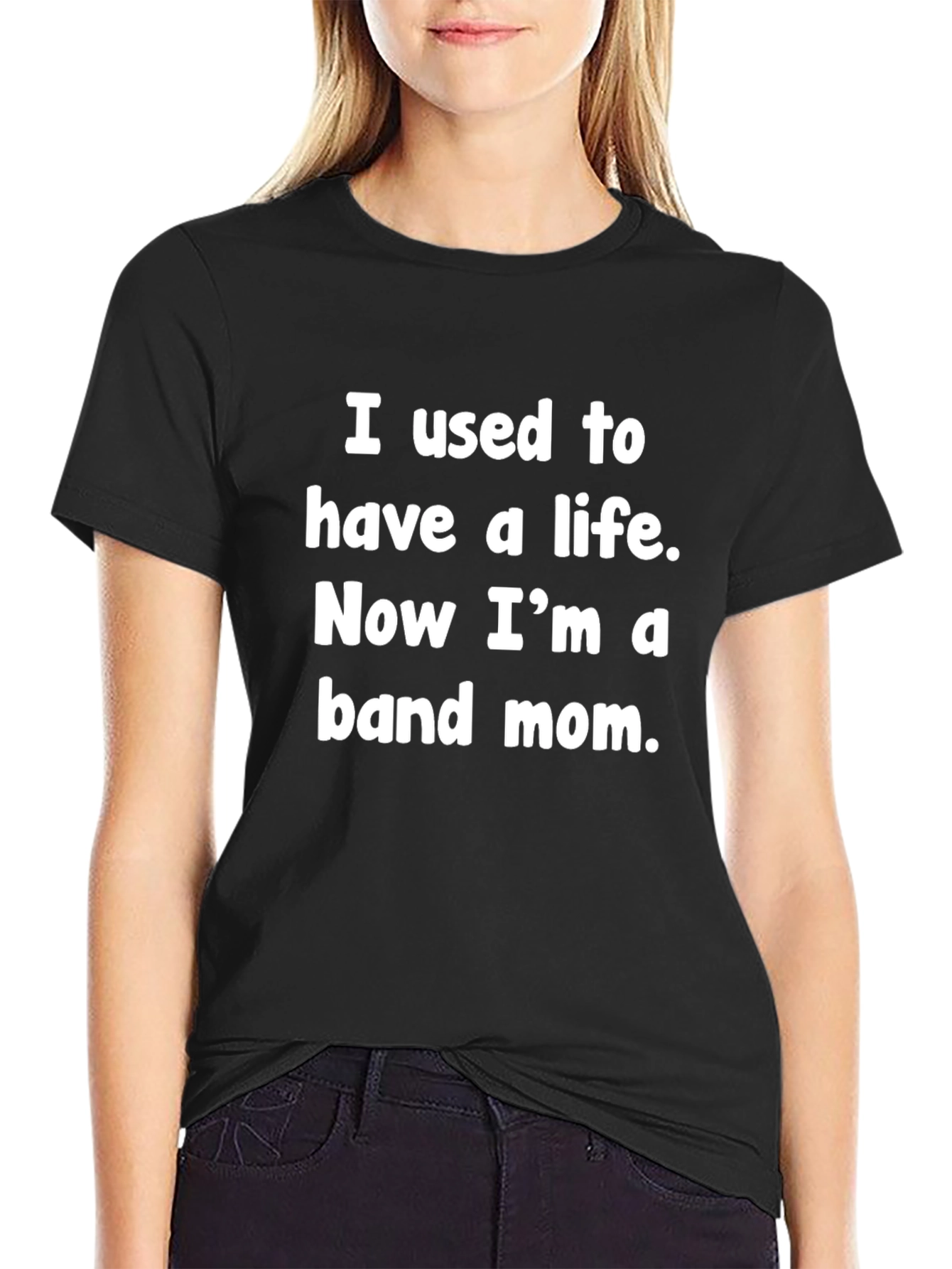 Band Mom Graphic T-Shirt - Black
