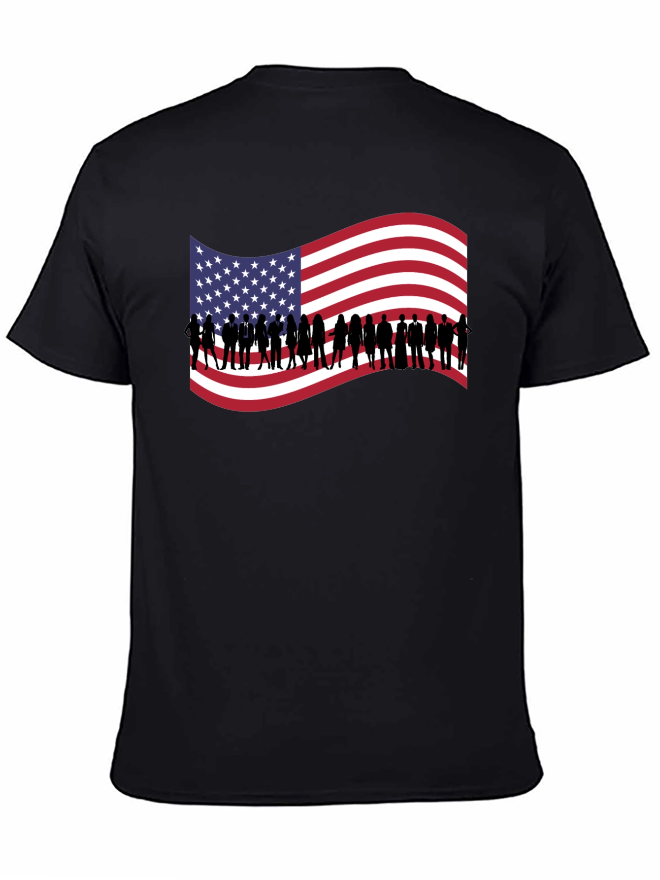 American Flag Silhouette T-Shirt
