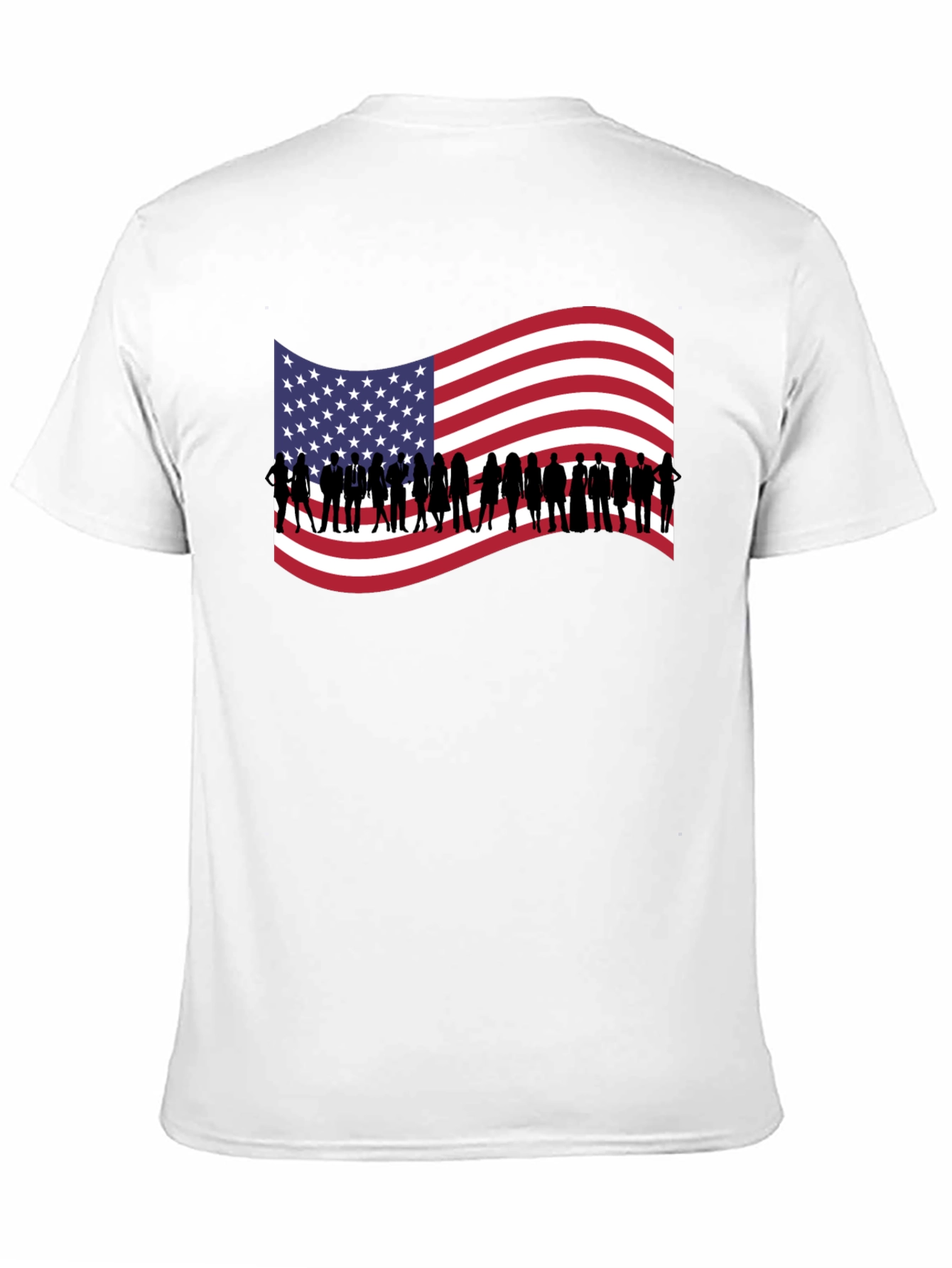 American Flag Silhouette T-Shirt