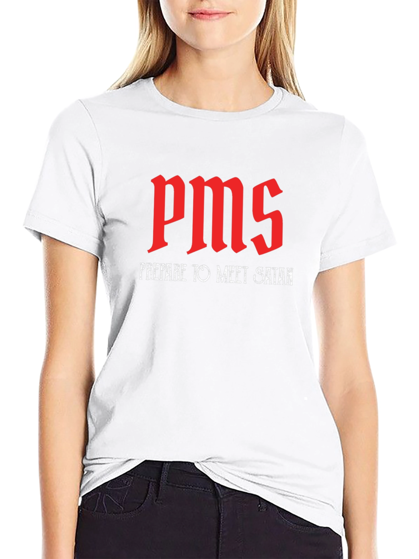 PMS Prepare to Meet Satan Black T-Shirt