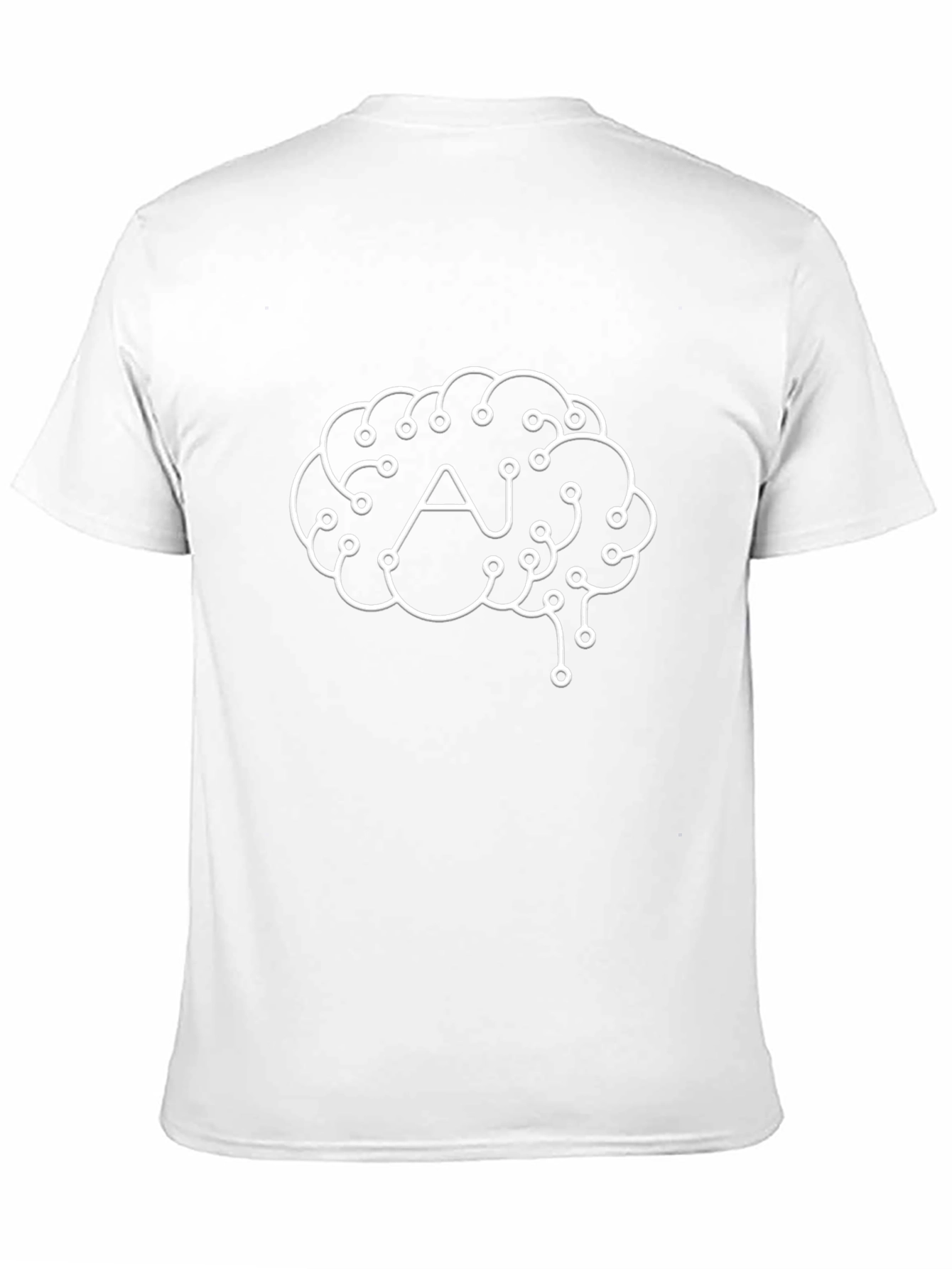AI Brain T-Shirt - Tech Style Graphic Tee
