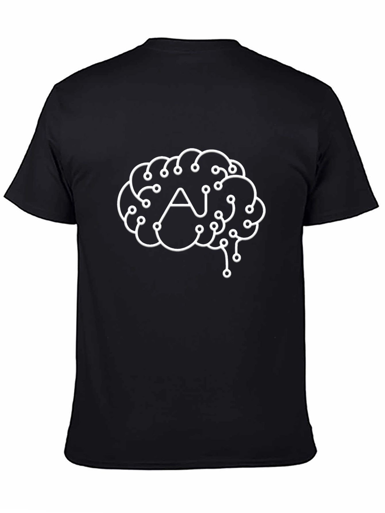 AI Brain T-Shirt - Tech Style Graphic Tee