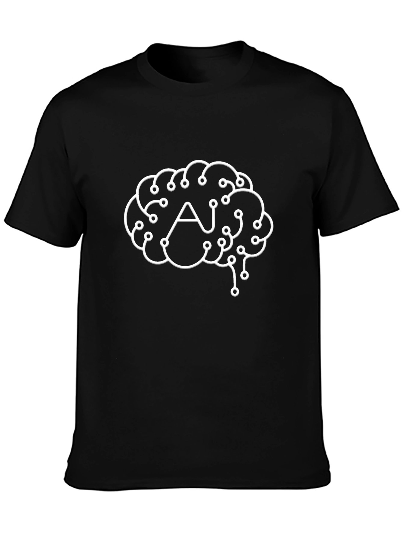 AI Brain T-Shirt - Tech Style Graphic Tee