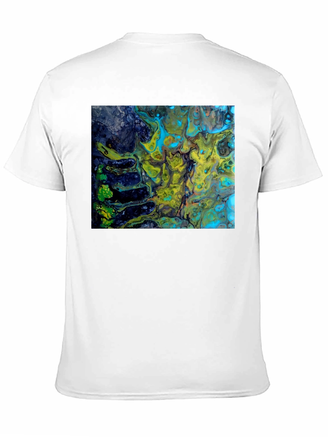 Abstract Art Print Black T-Shirt