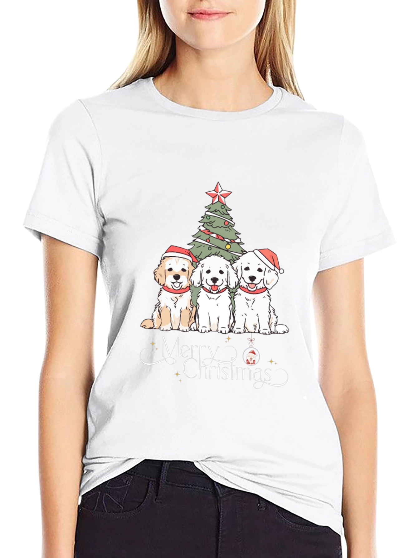 Festive Dogs Christmas T-Shirt