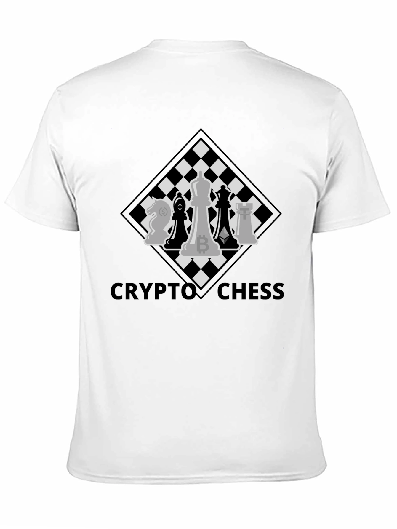 Crypto Chess T-Shirt - Bitcoin Ethereum Design
