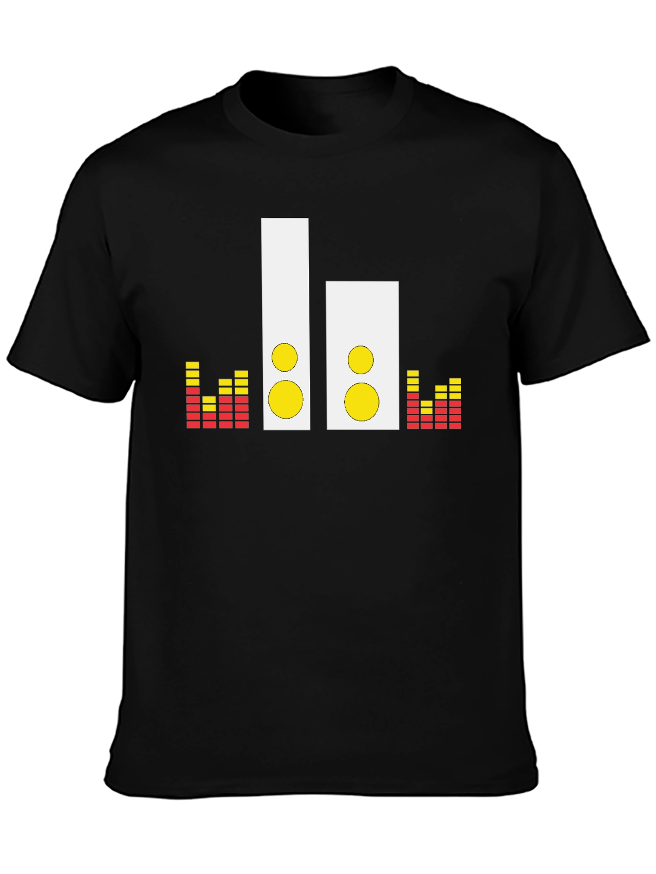 Speaker Graphic Tee - Music Lovers Black T-Shirt