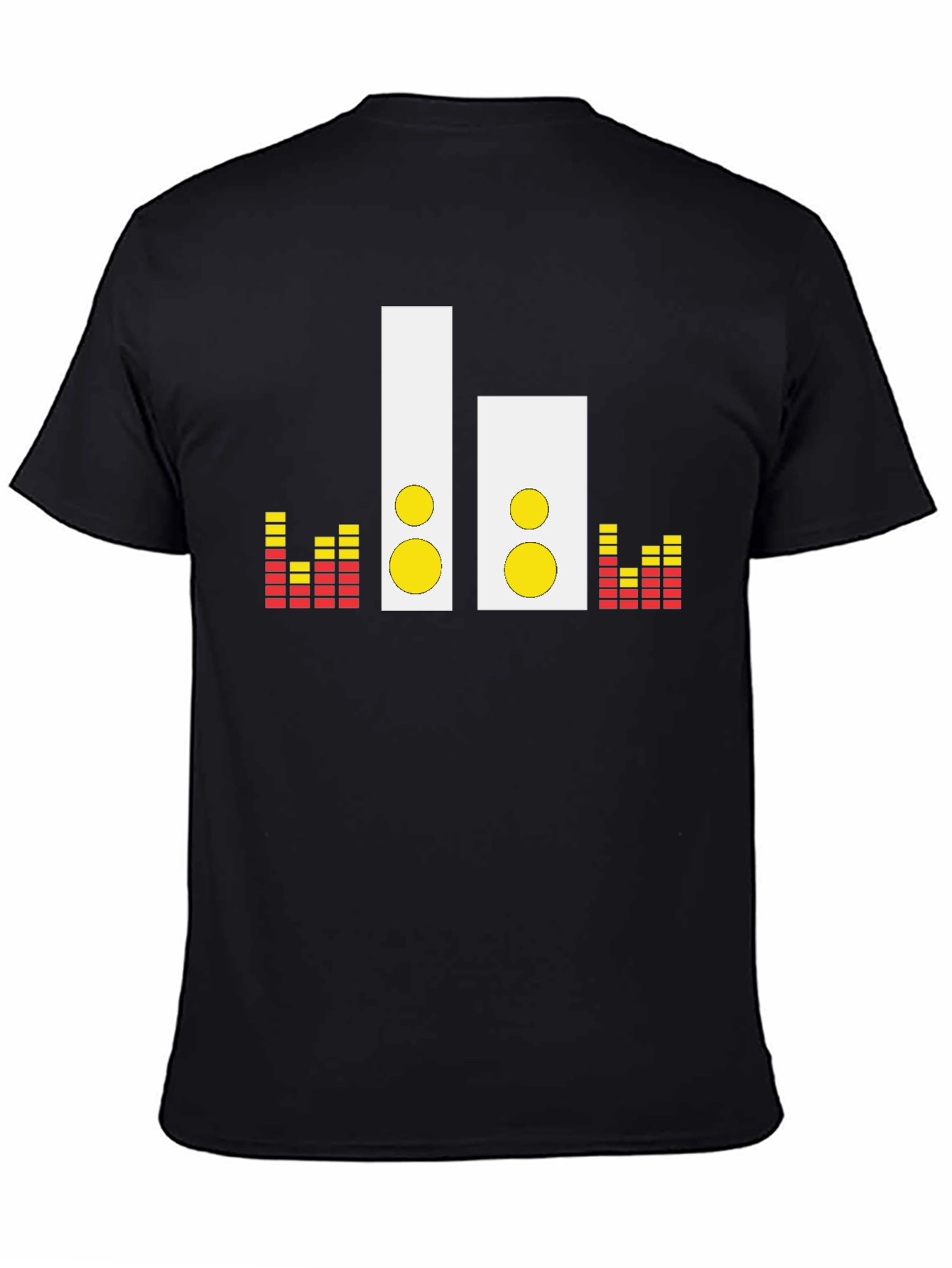 Speaker Graphic Tee - Music Lovers Black T-Shirt