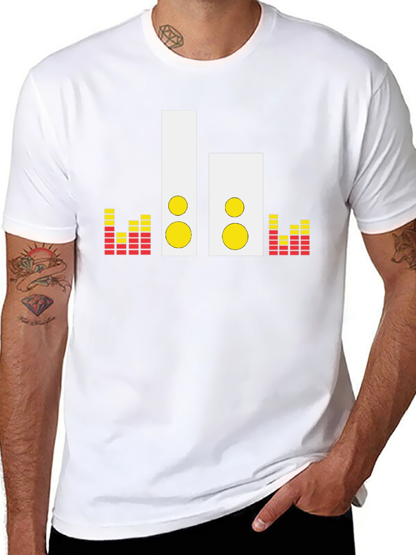 Speaker Graphic Tee - Music Lovers Black T-Shirt