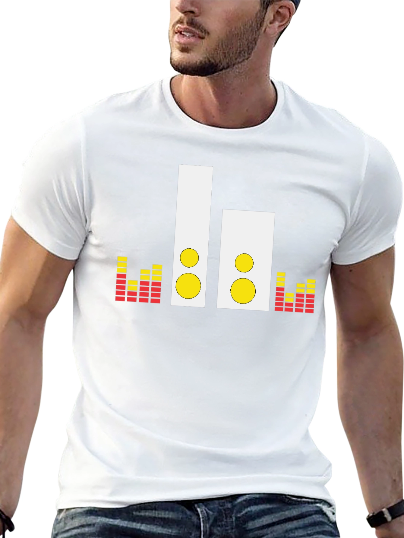 Speaker Graphic Tee - Music Lovers Black T-Shirt