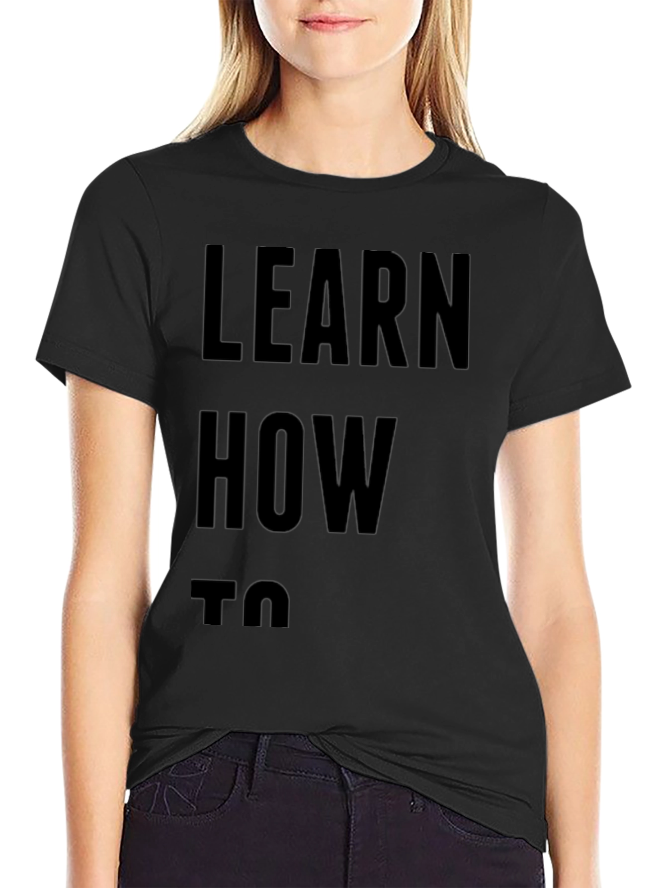 Learn How To T-Shirt | Mens Black Tee