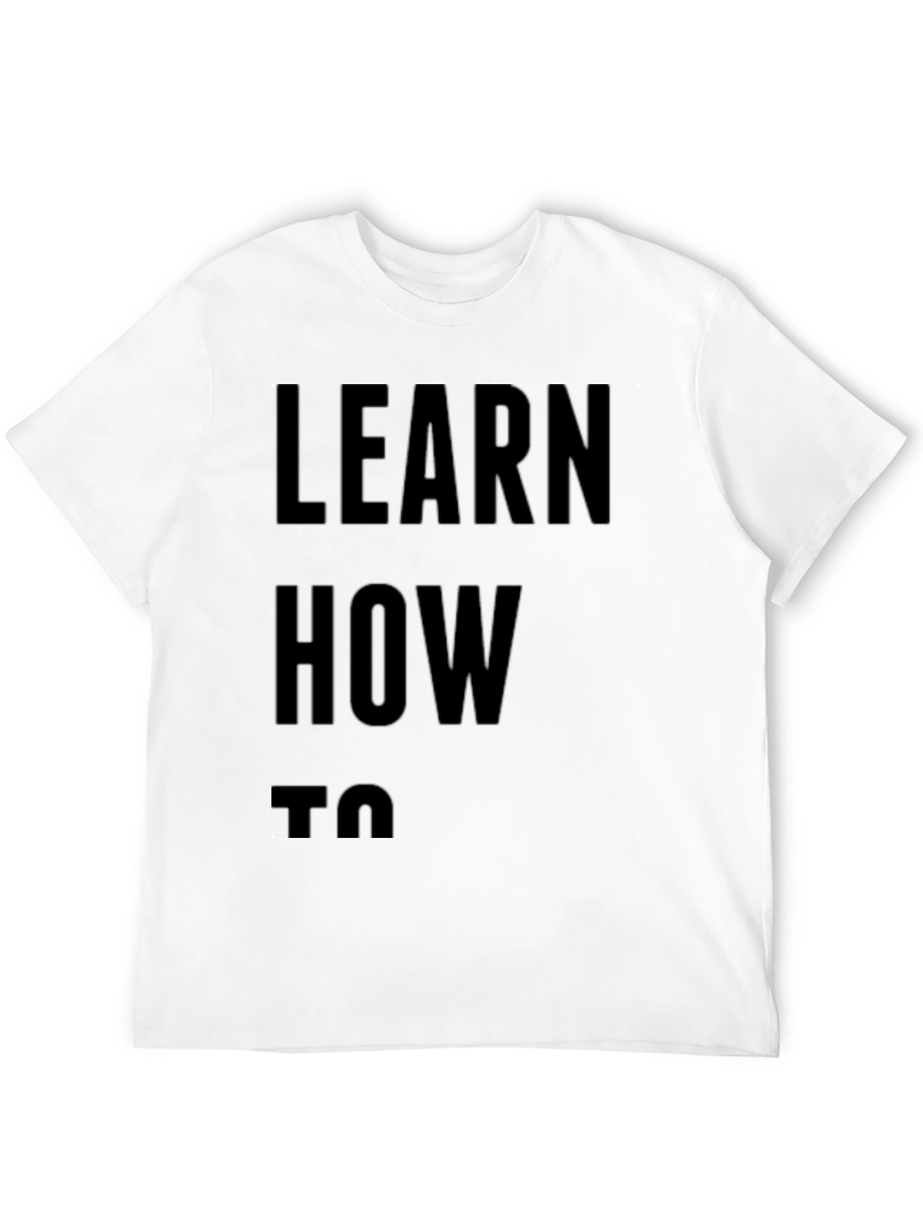Learn How To T-Shirt | Mens Black Tee