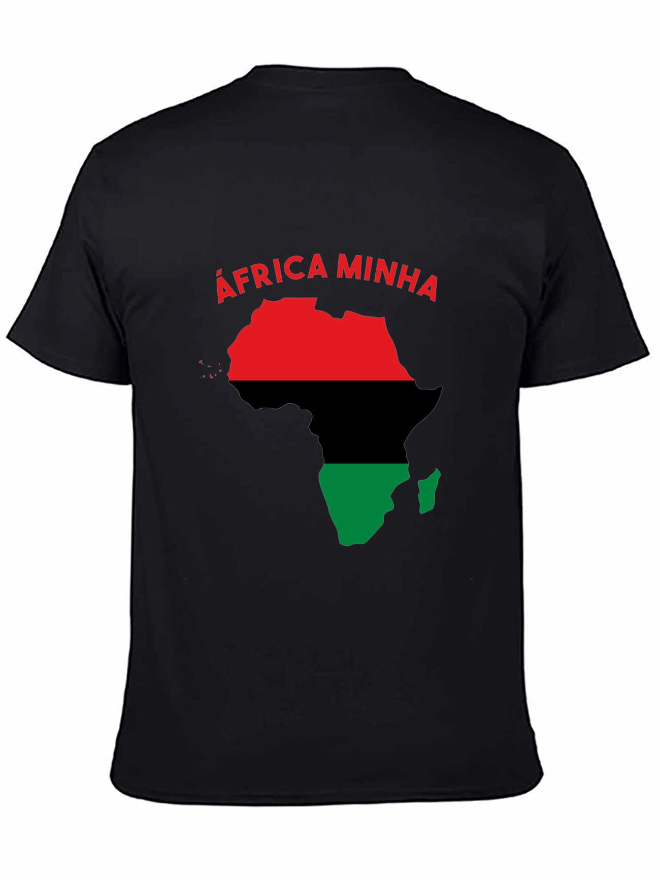 Africa Minha T-Shirt - Red Black and Green