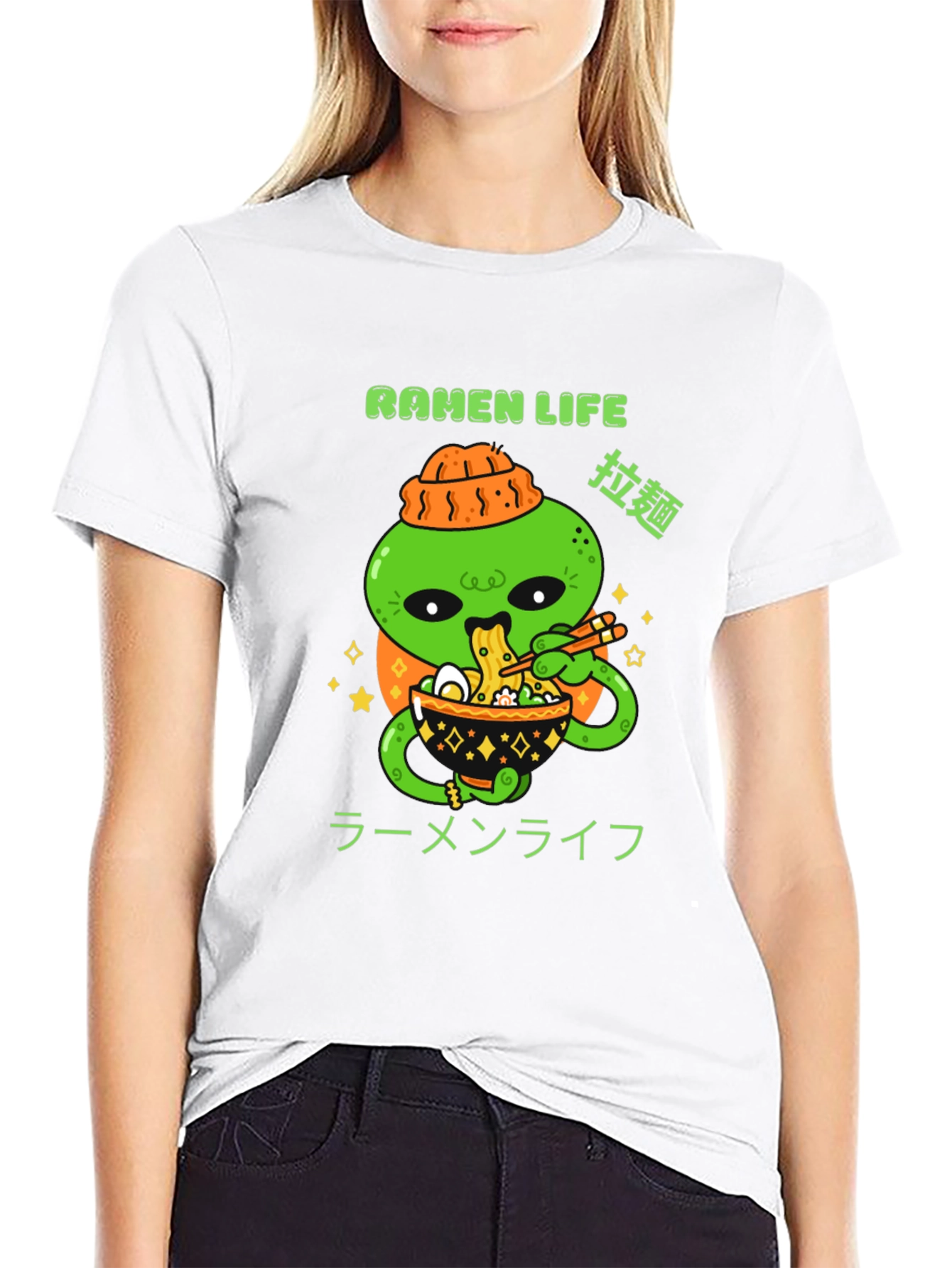 Ramen Life Graphic Tee - Alien Noodles