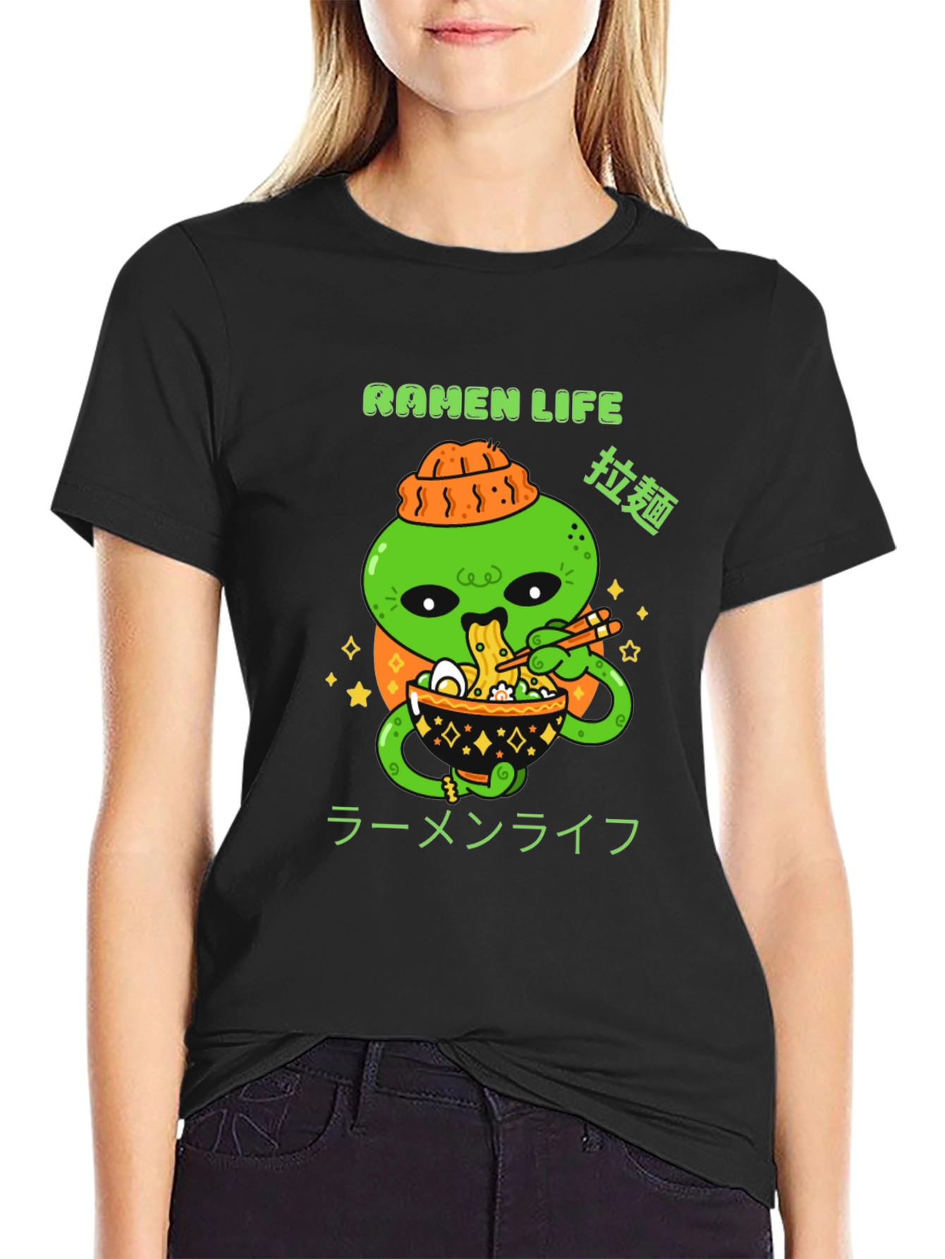 Ramen Life Graphic Tee - Alien Noodles
