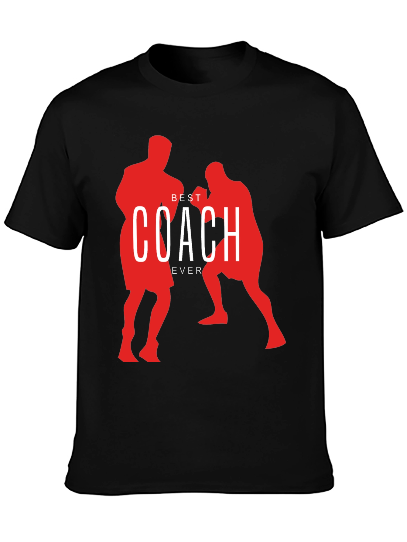 Best Coach Ever Boxing Silhouette T-Shirt