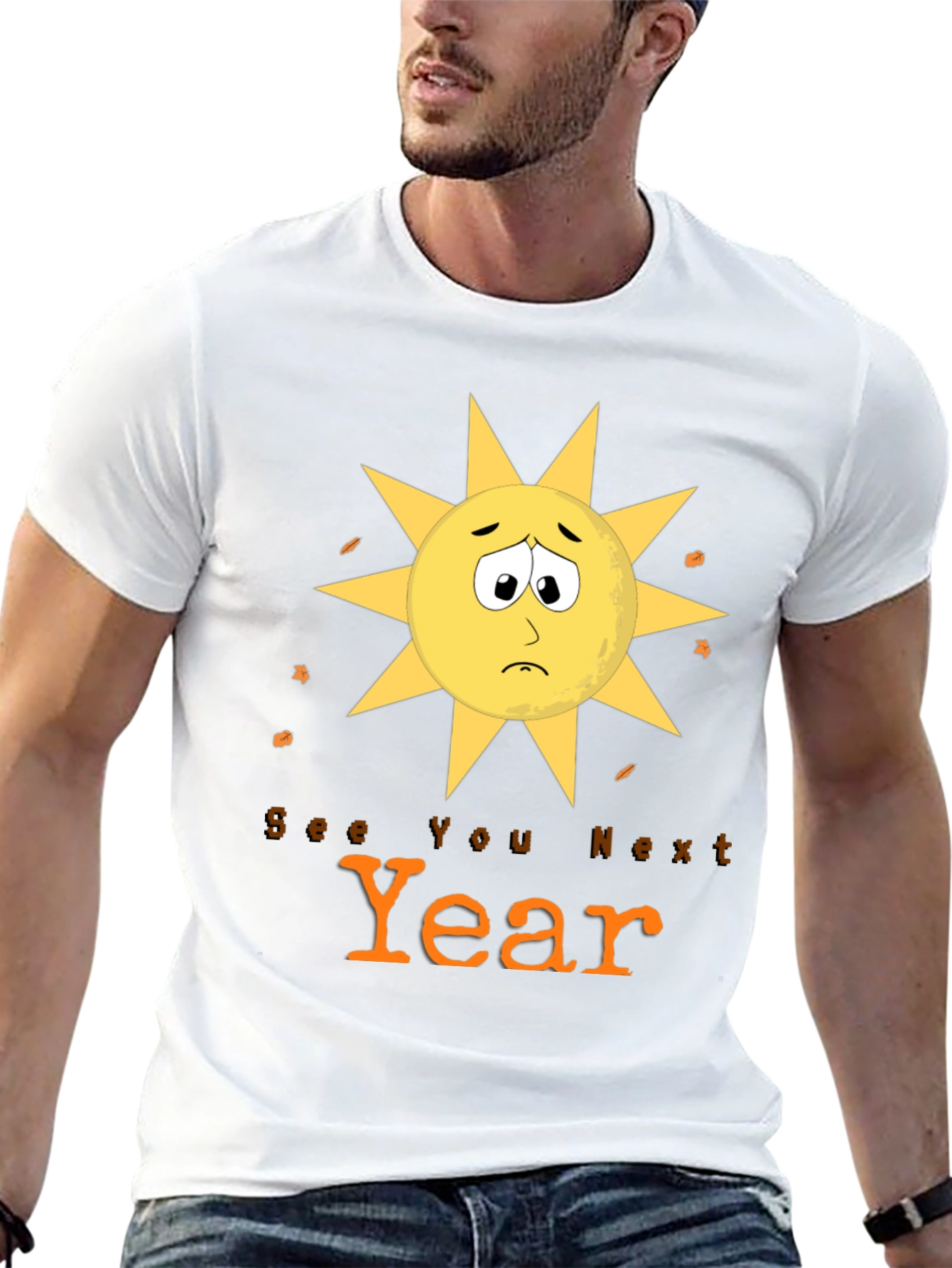 Sad Sun See You Next Year Graphic Tee