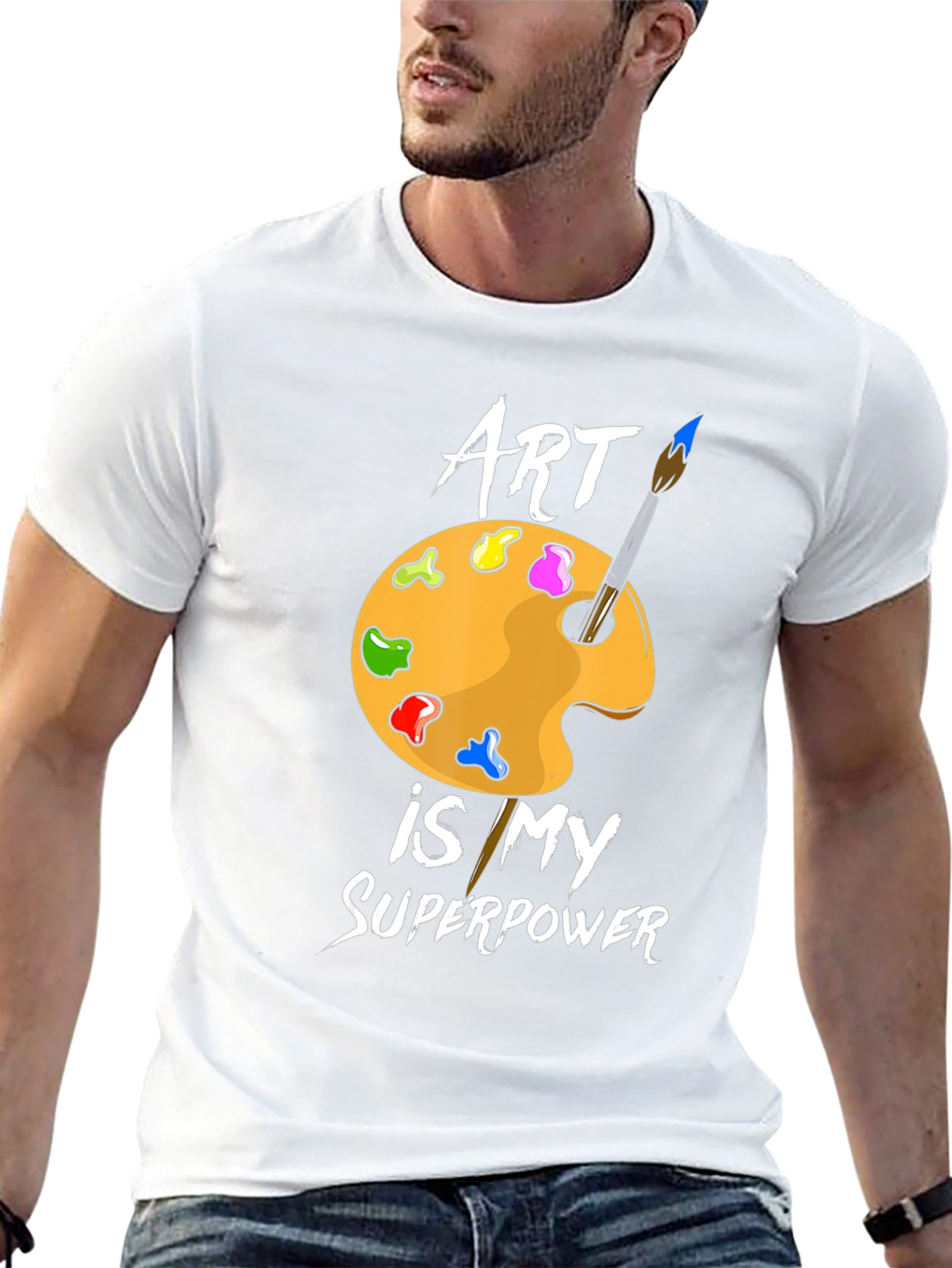 Art Is My Superpower T-Shirt - Painters Palette Design