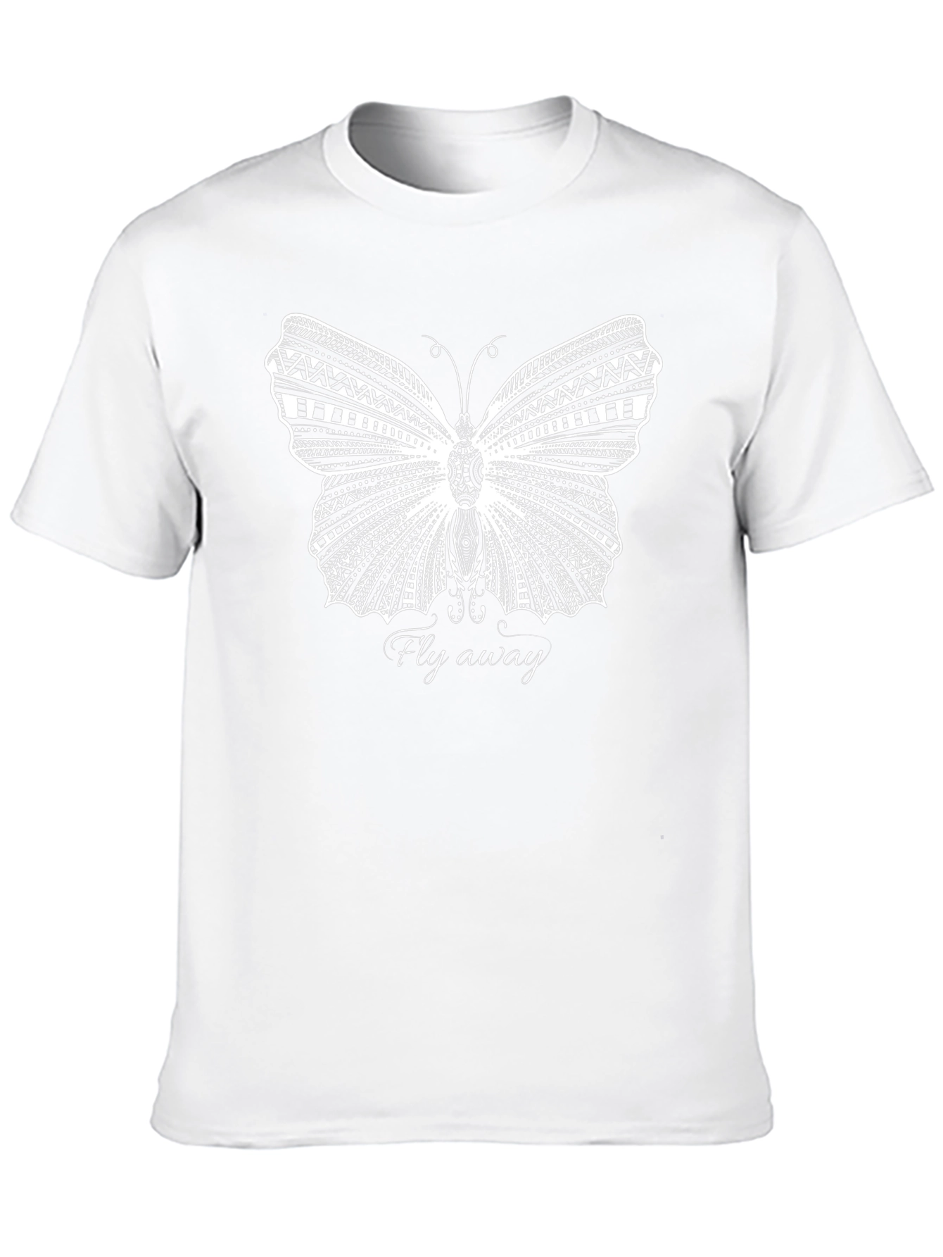 Butterfly Graphic Print Tee - Fly Away Black T-Shirt
