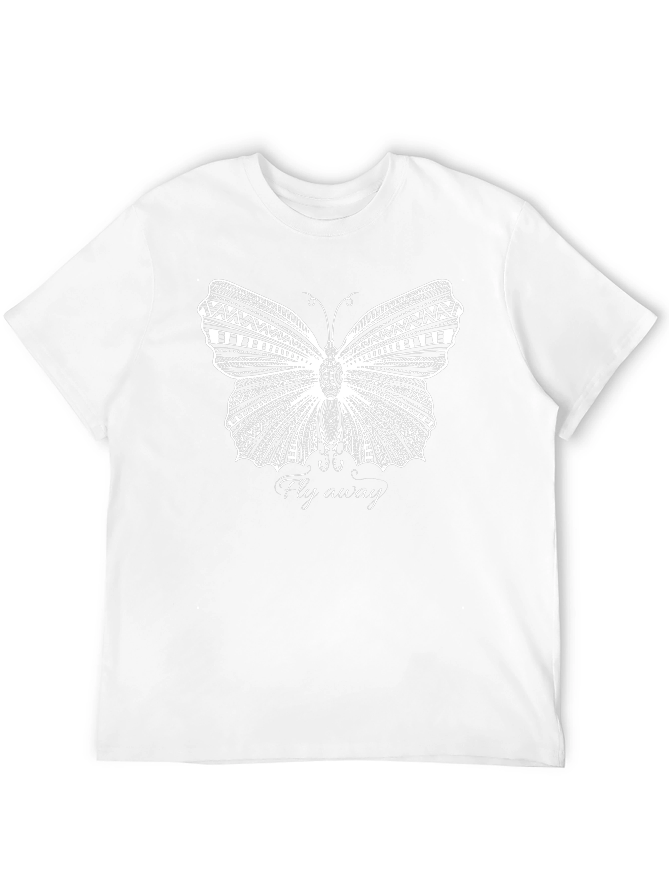 Butterfly Graphic Print Tee - Fly Away Black T-Shirt