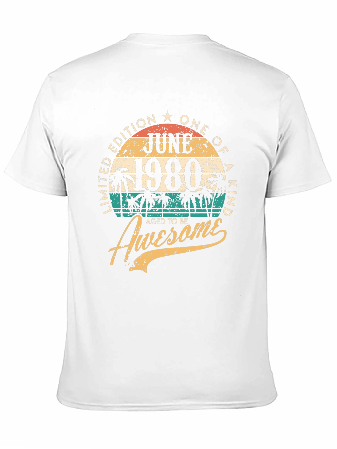 June 1980 Limited Edition 44th Birthday T-Shirt