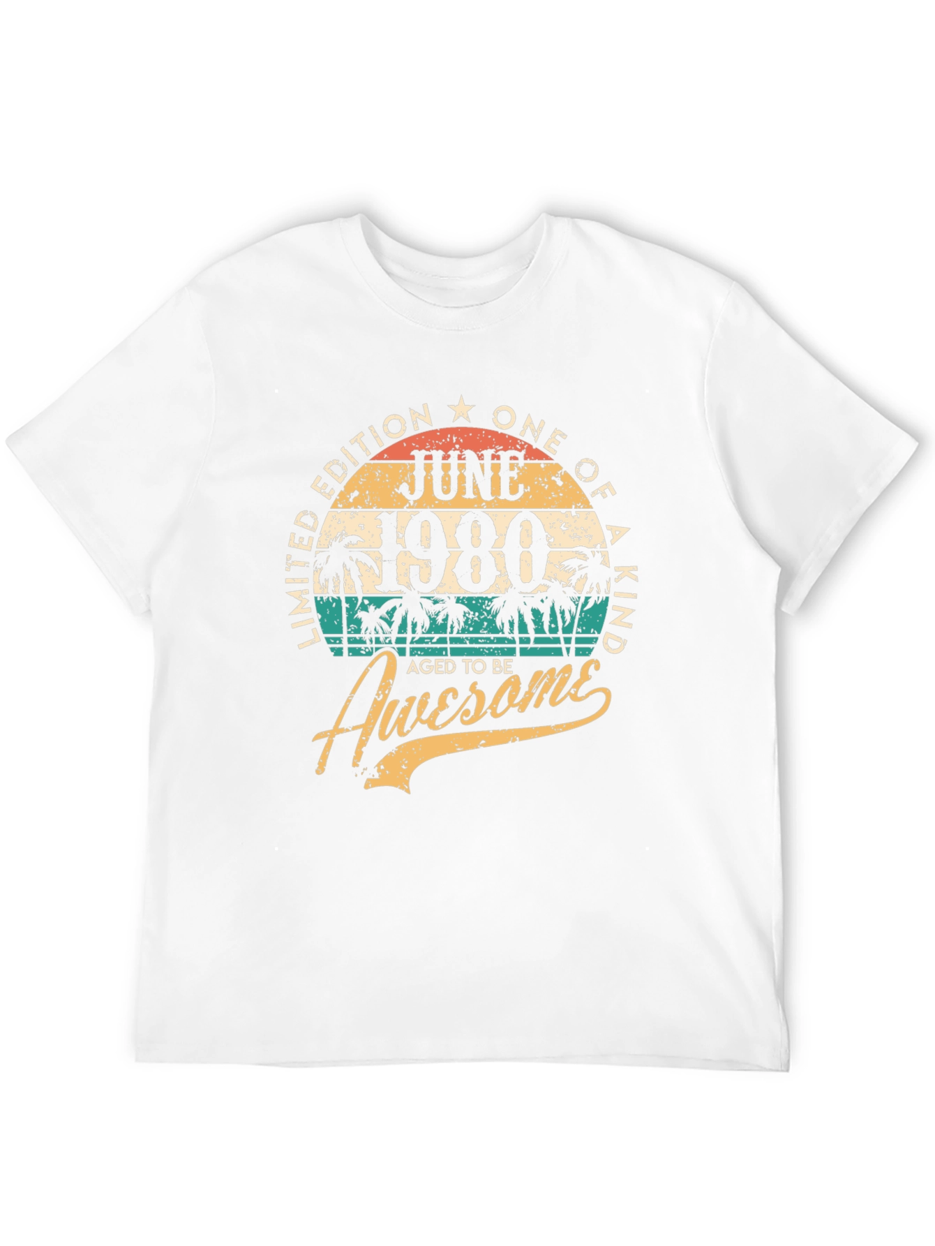June 1980 Limited Edition 44th Birthday T-Shirt