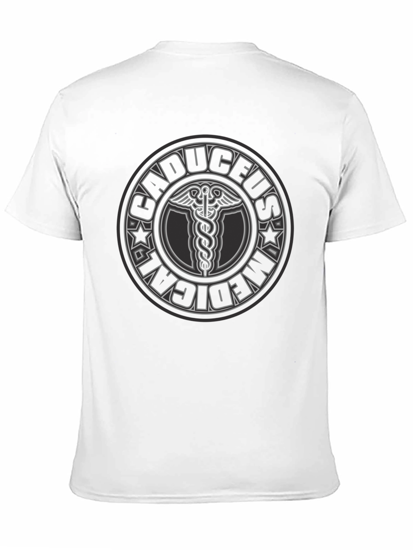 Caduceus Medical T-Shirt - Black Graphic Tee