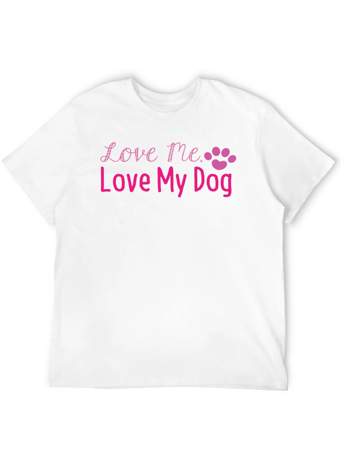 Love Me Love My Dog Black T-Shirt