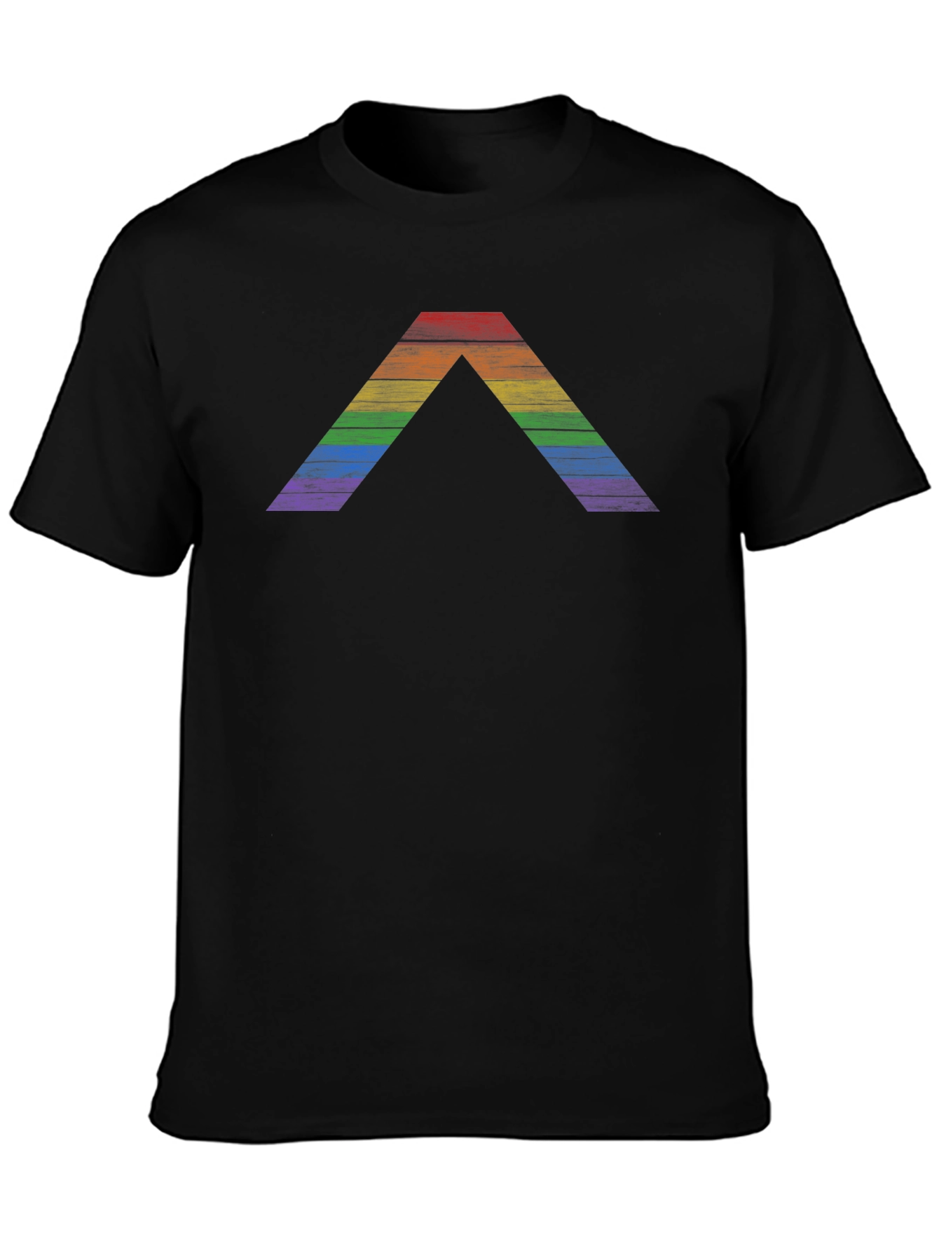 Rainbow Pride Chevron T-Shirt - Classic Black Tee