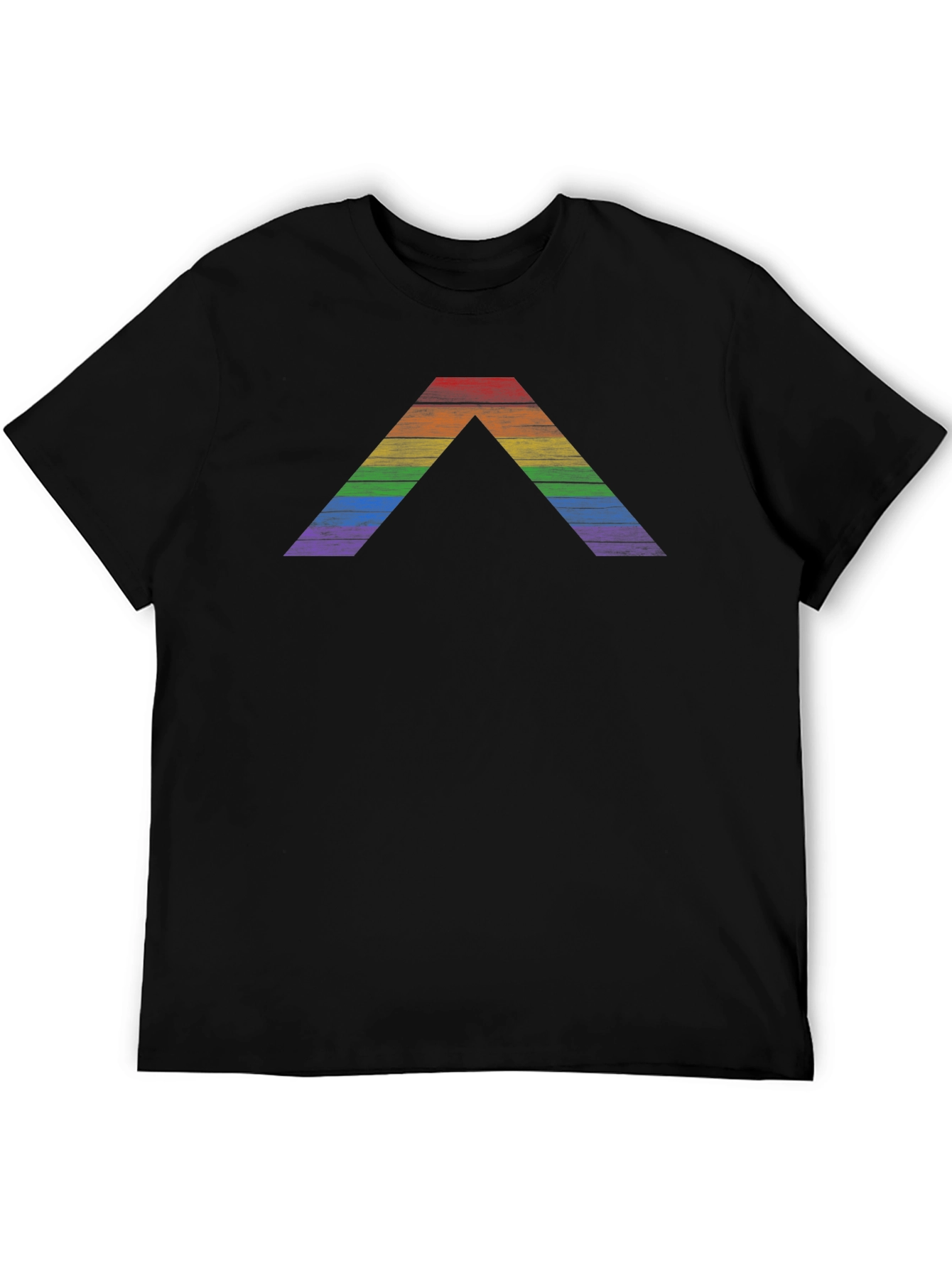 Rainbow Pride Chevron T-Shirt - Classic Black Tee