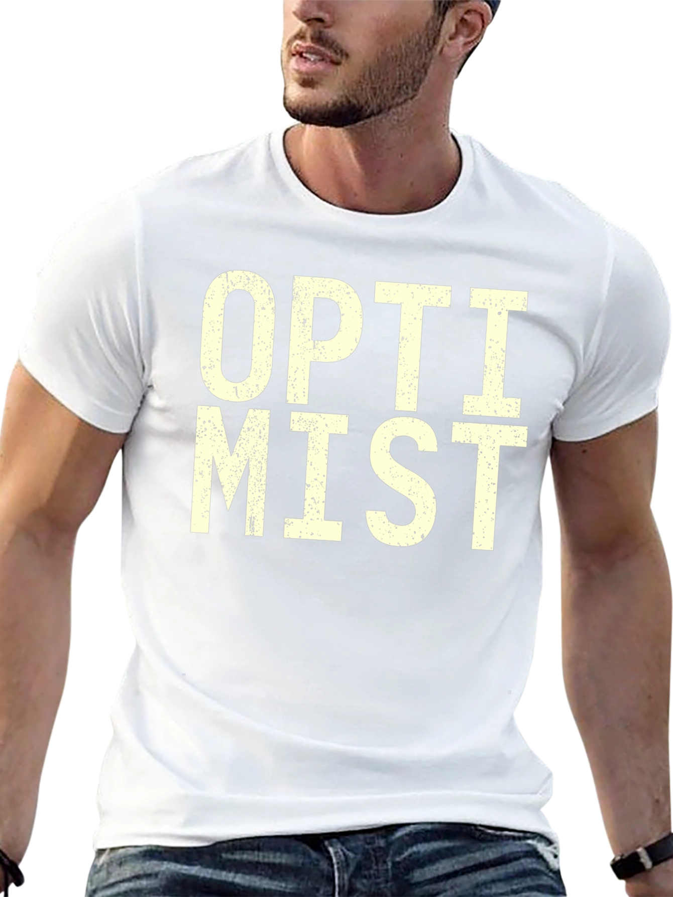 Optimist Graphic T-Shirt - Black