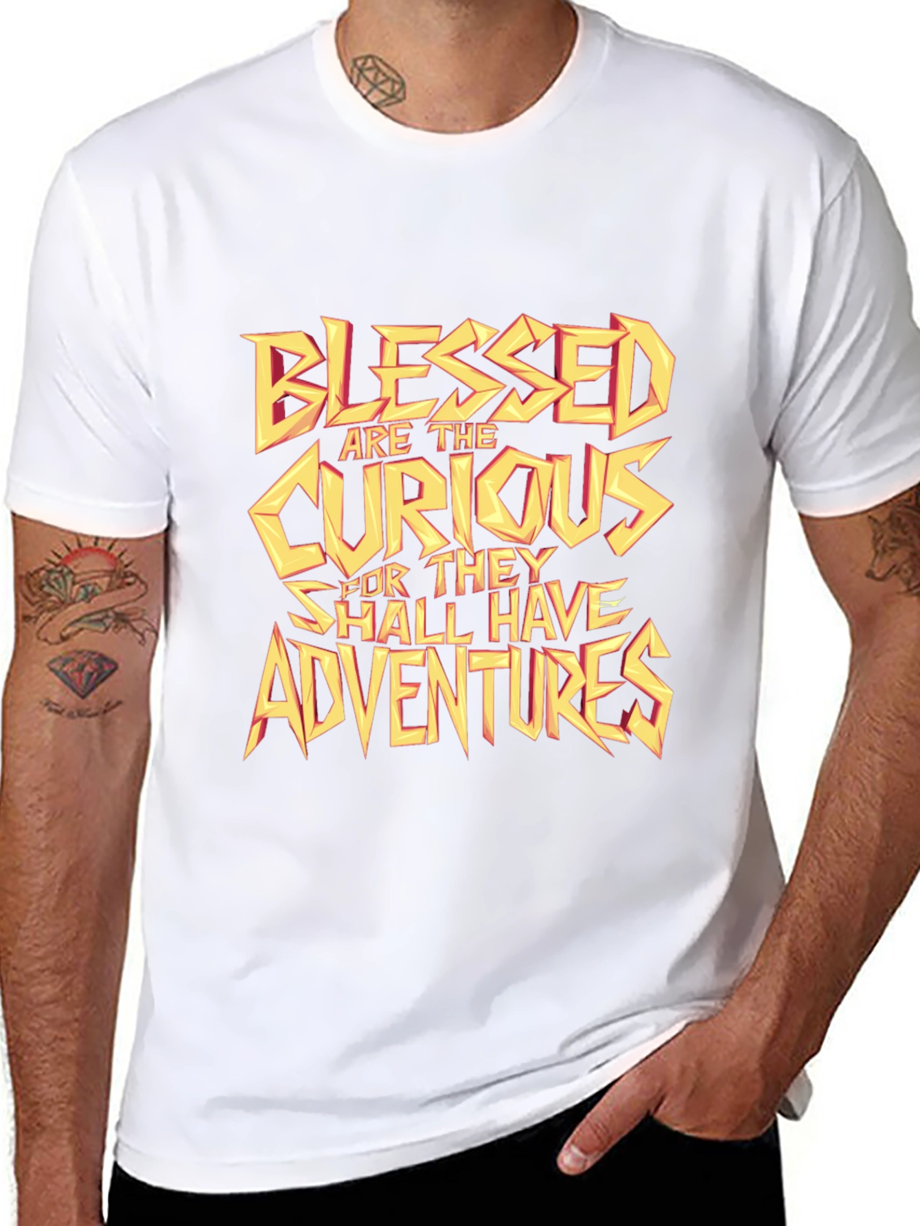 Blessed Are The Curious Graphic T-Shirt