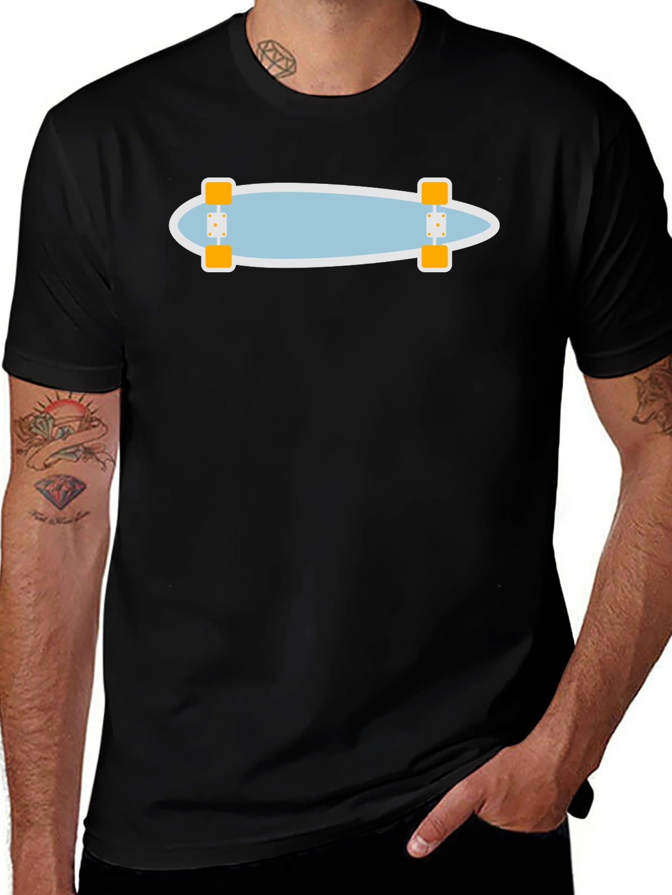 Skateboard Graphic Tee - Casual Style