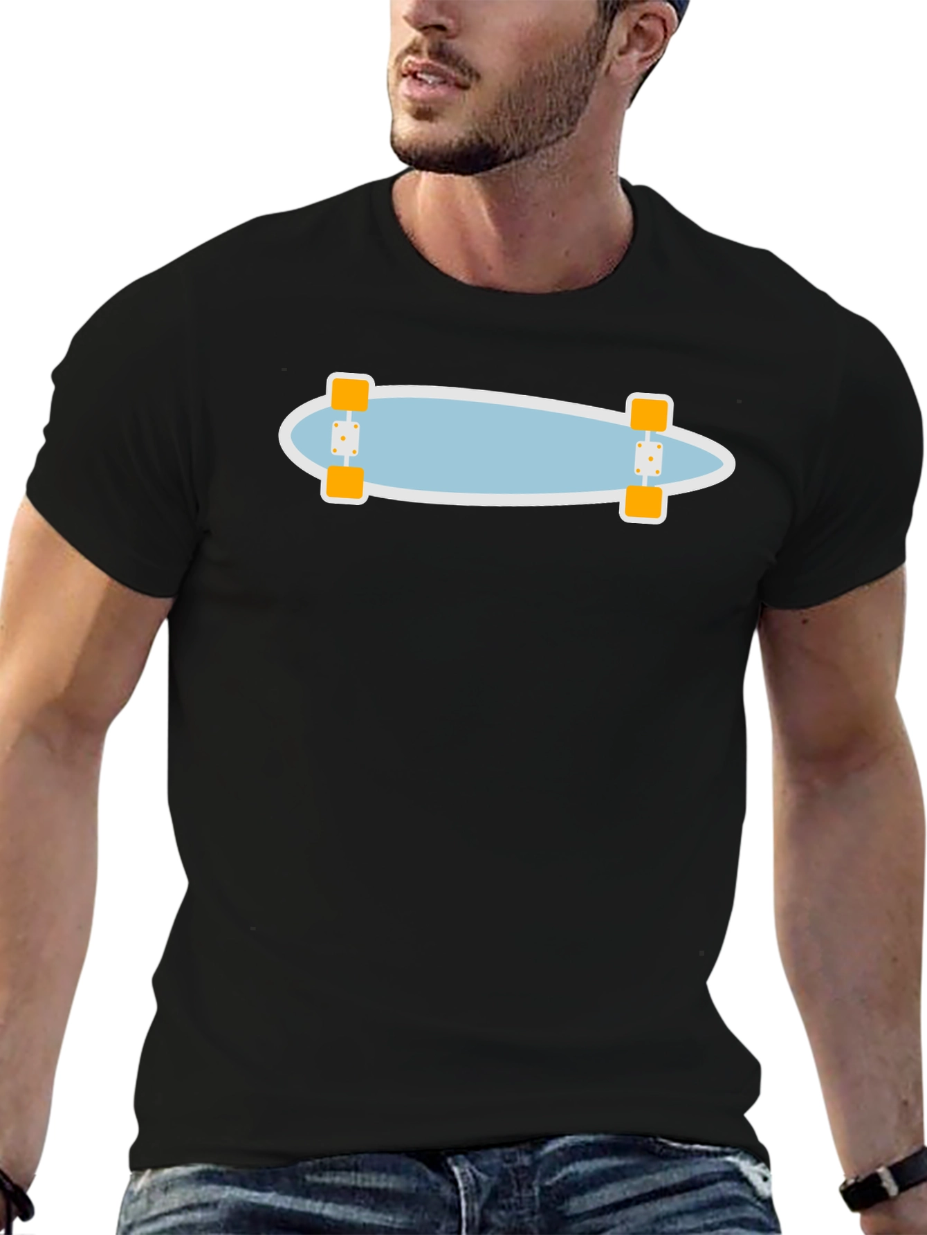 Skateboard Graphic Tee - Casual Style