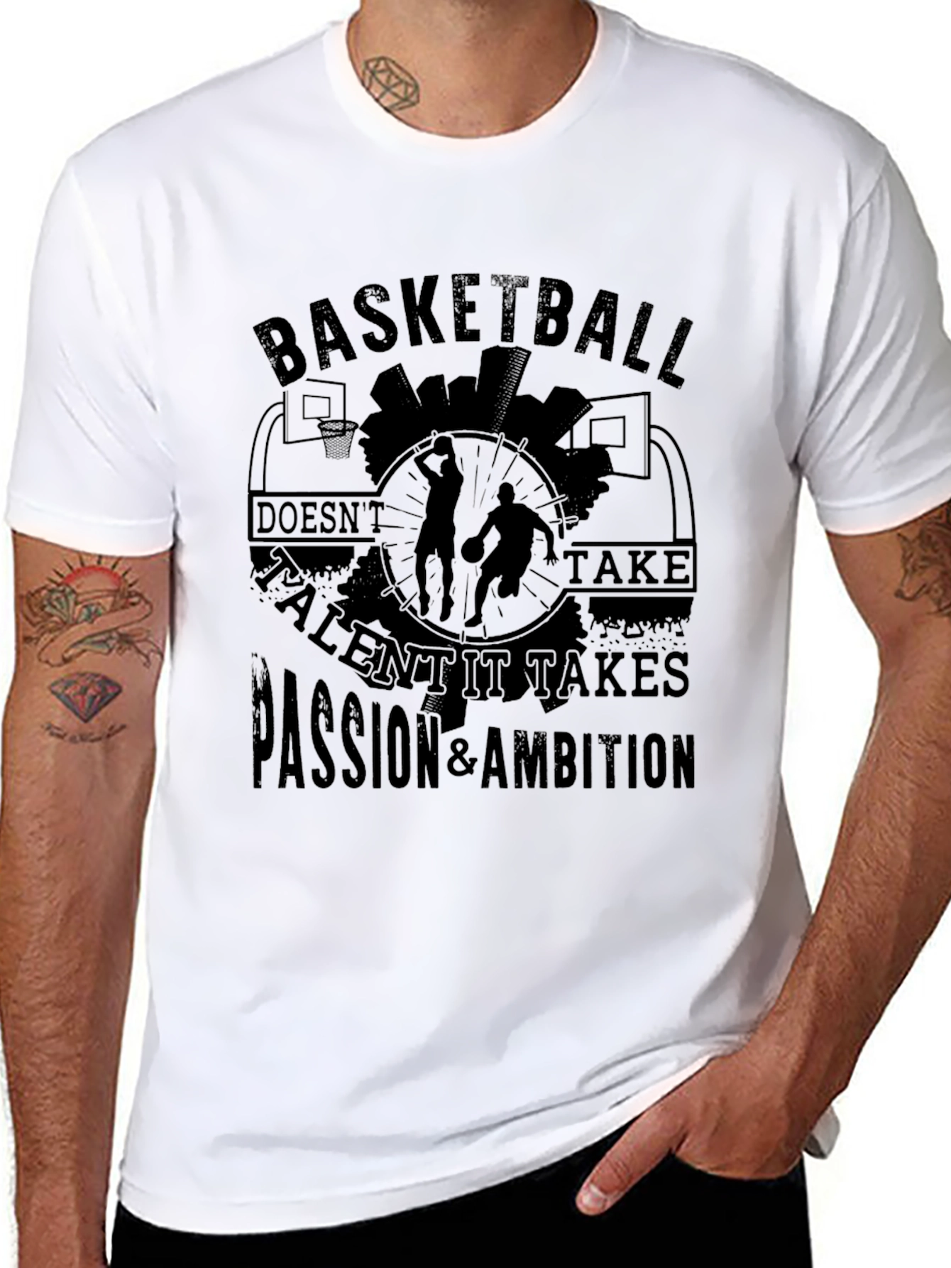 Basketball Passion & Ambition Graphic Tee