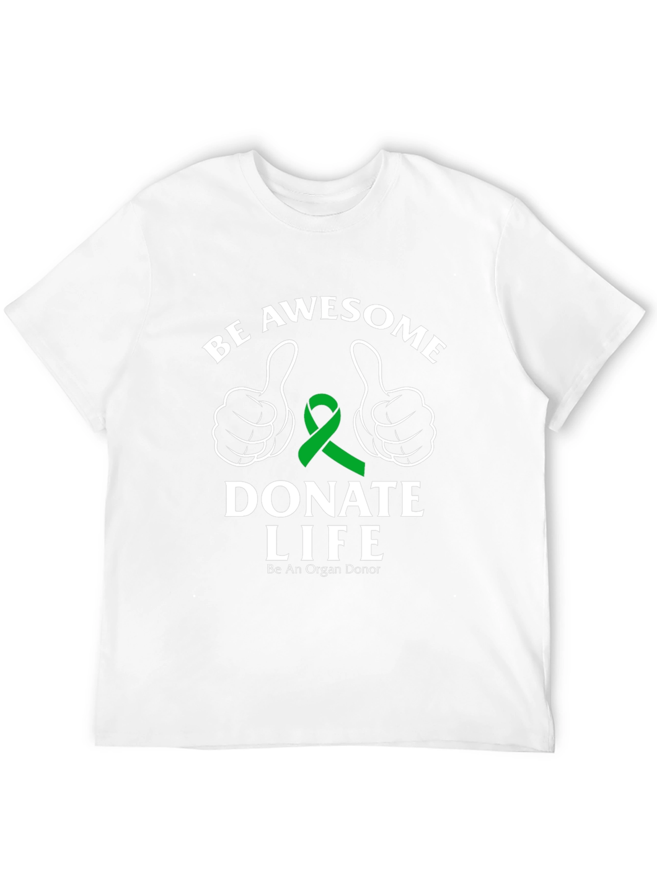 Be Awesome Donate Life Black T-Shirt
