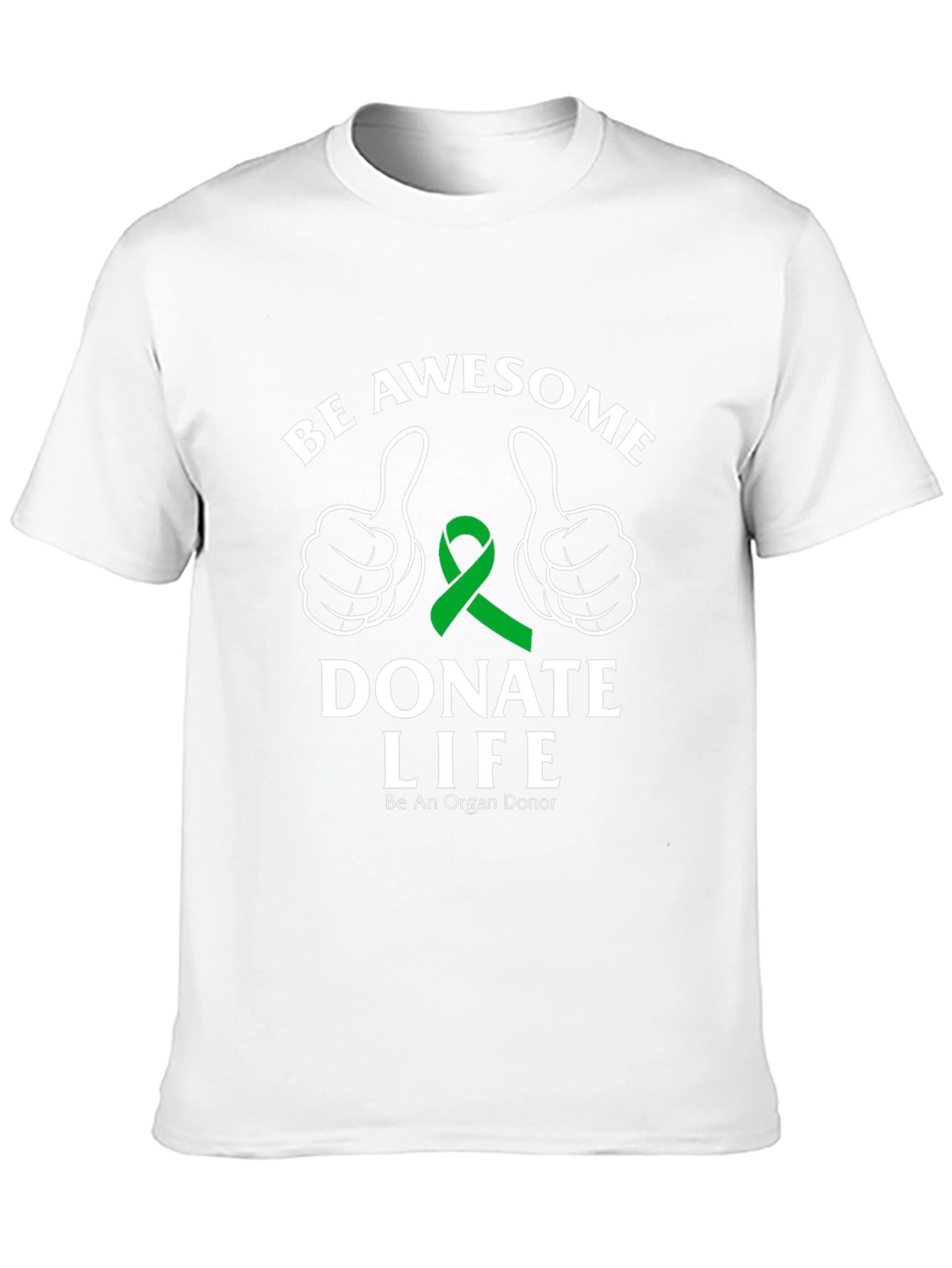 Be Awesome Donate Life Black T-Shirt
