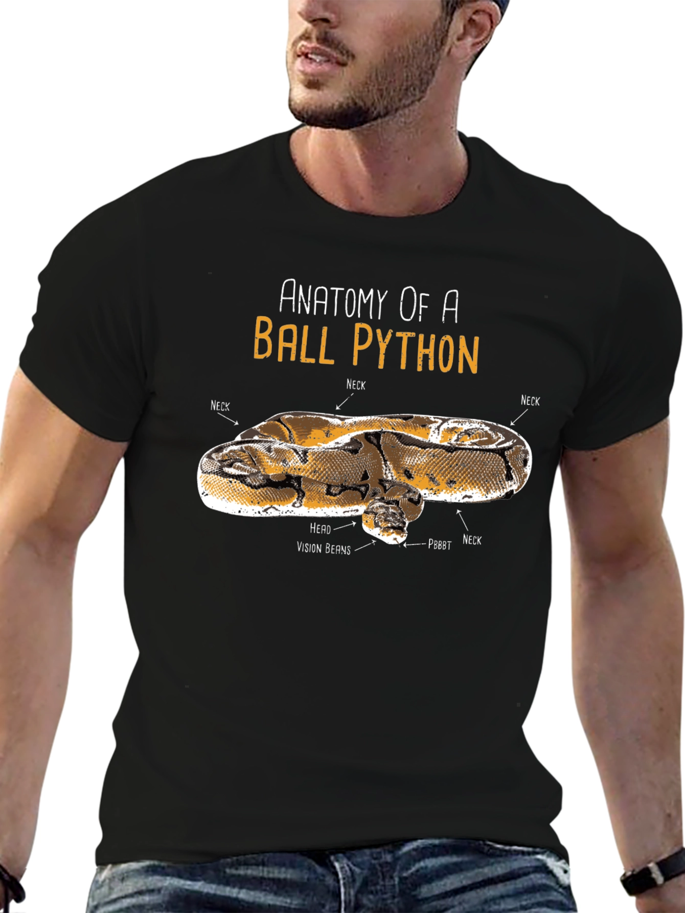 Anatomy of Ball Python Funny T-Shirt