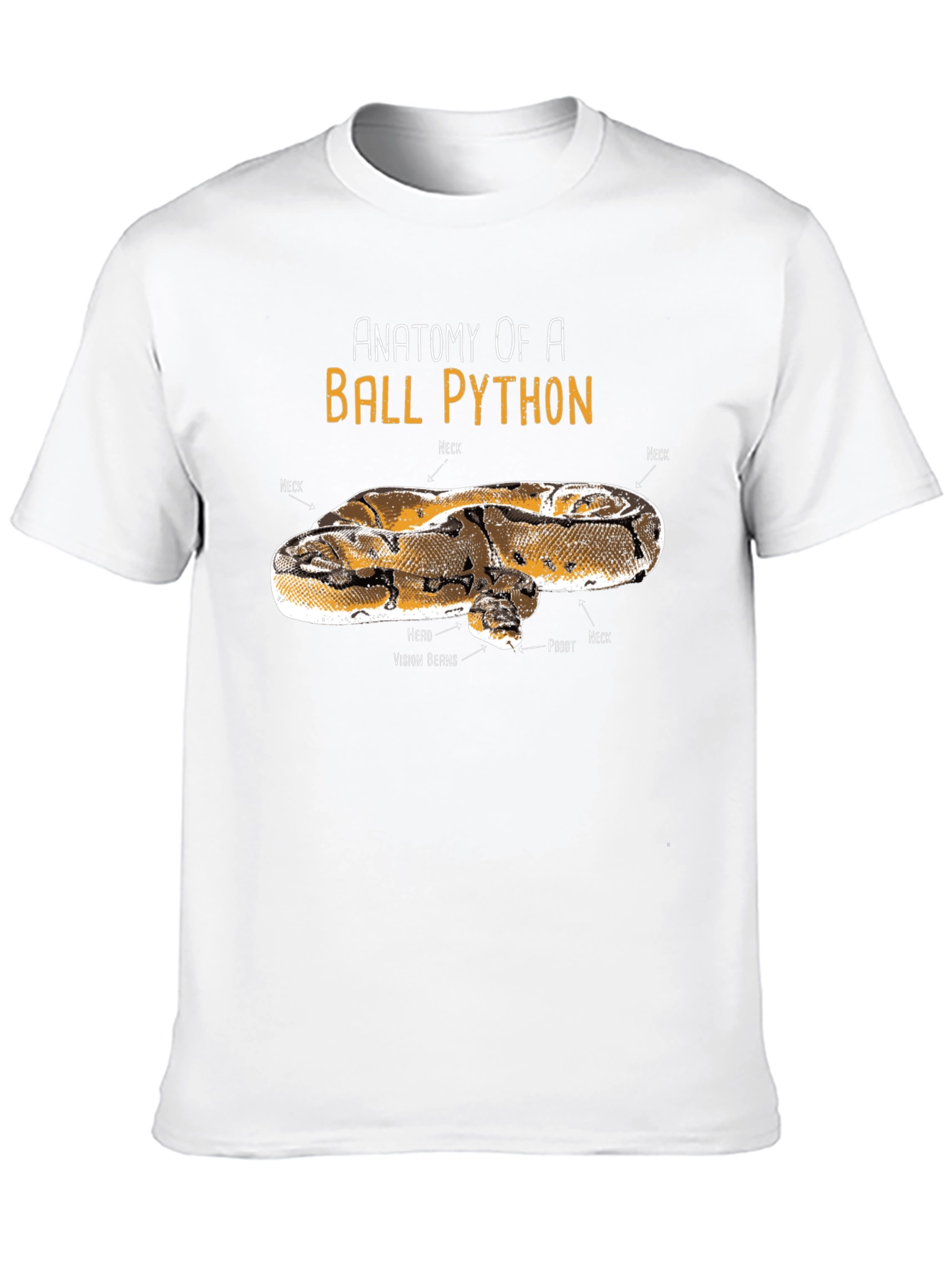 Anatomy of Ball Python Funny T-Shirt