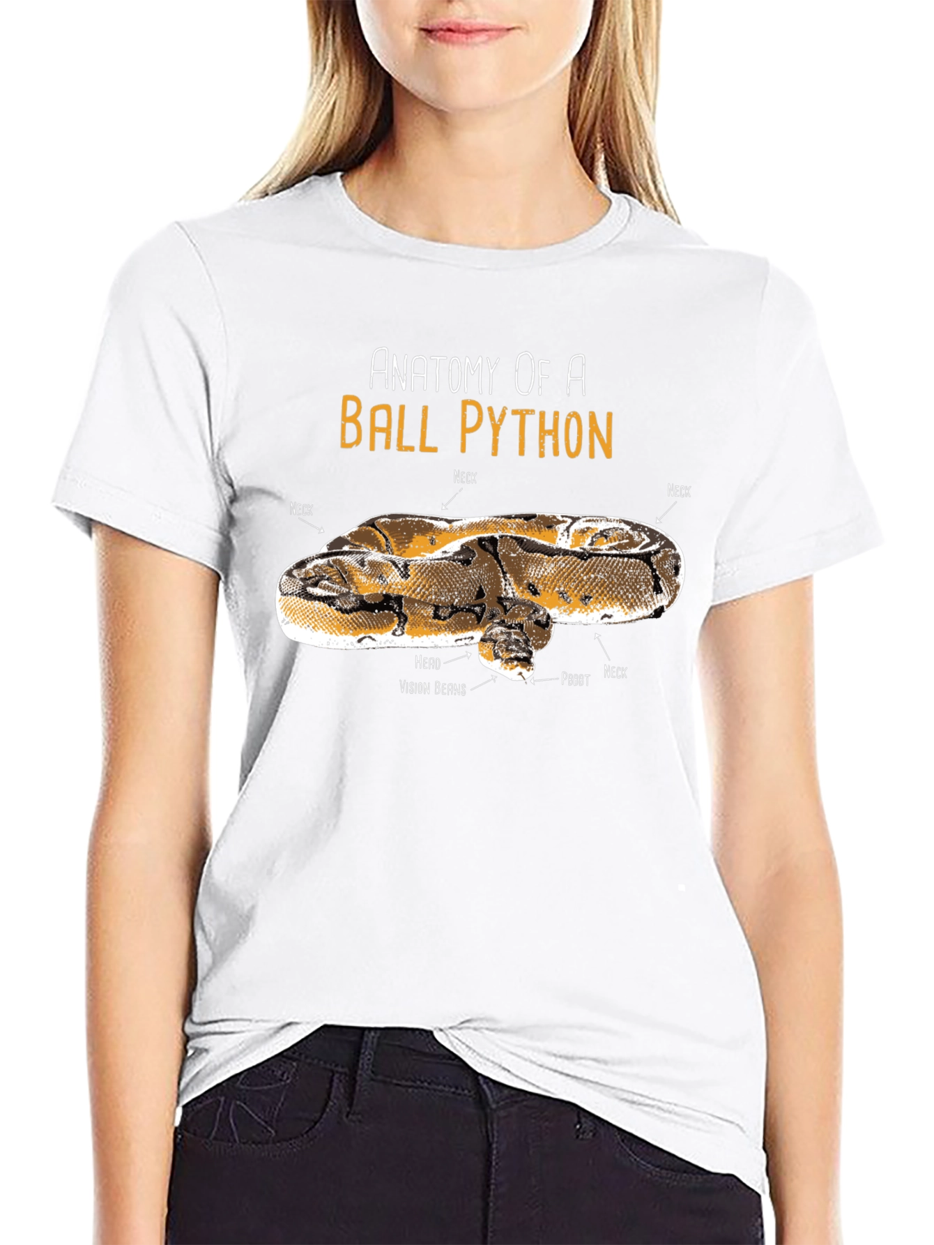 Anatomy of Ball Python Funny T-Shirt