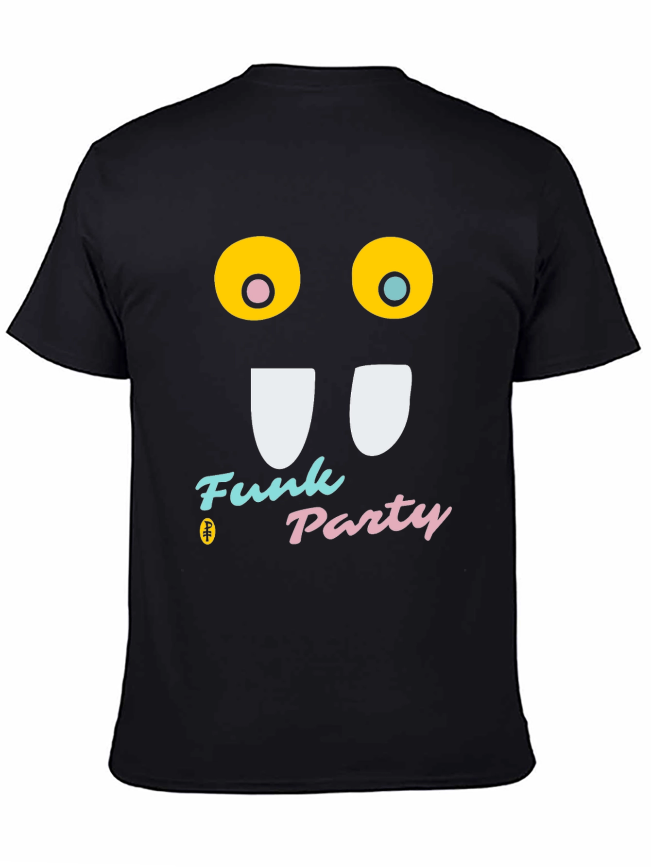 Funky Party Black T-Shirt - Graphic Novelty Tee