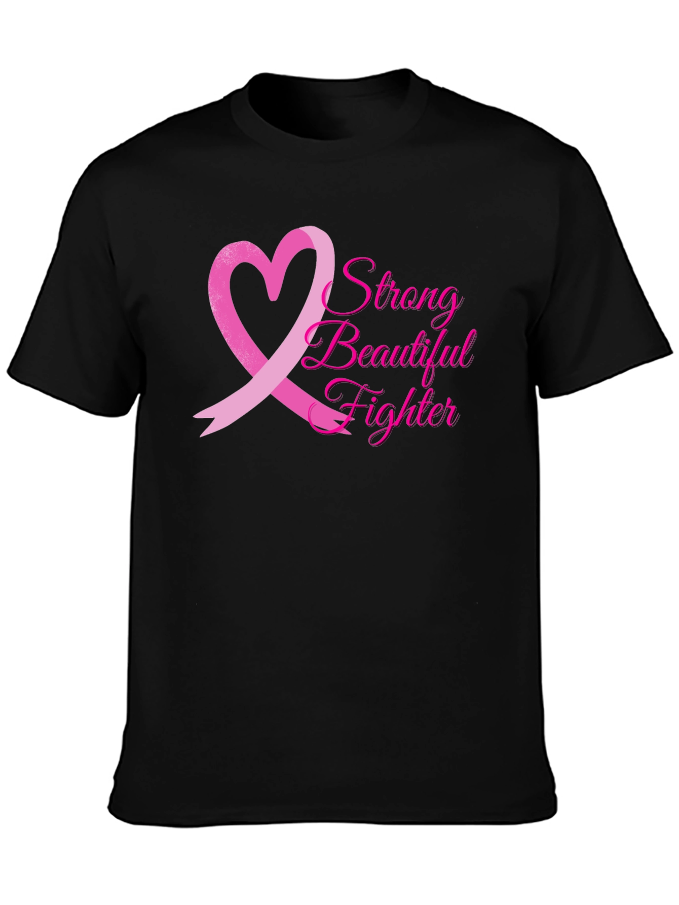 Breast Cancer Awareness T-Shirt: Strong Beautiful Fighter